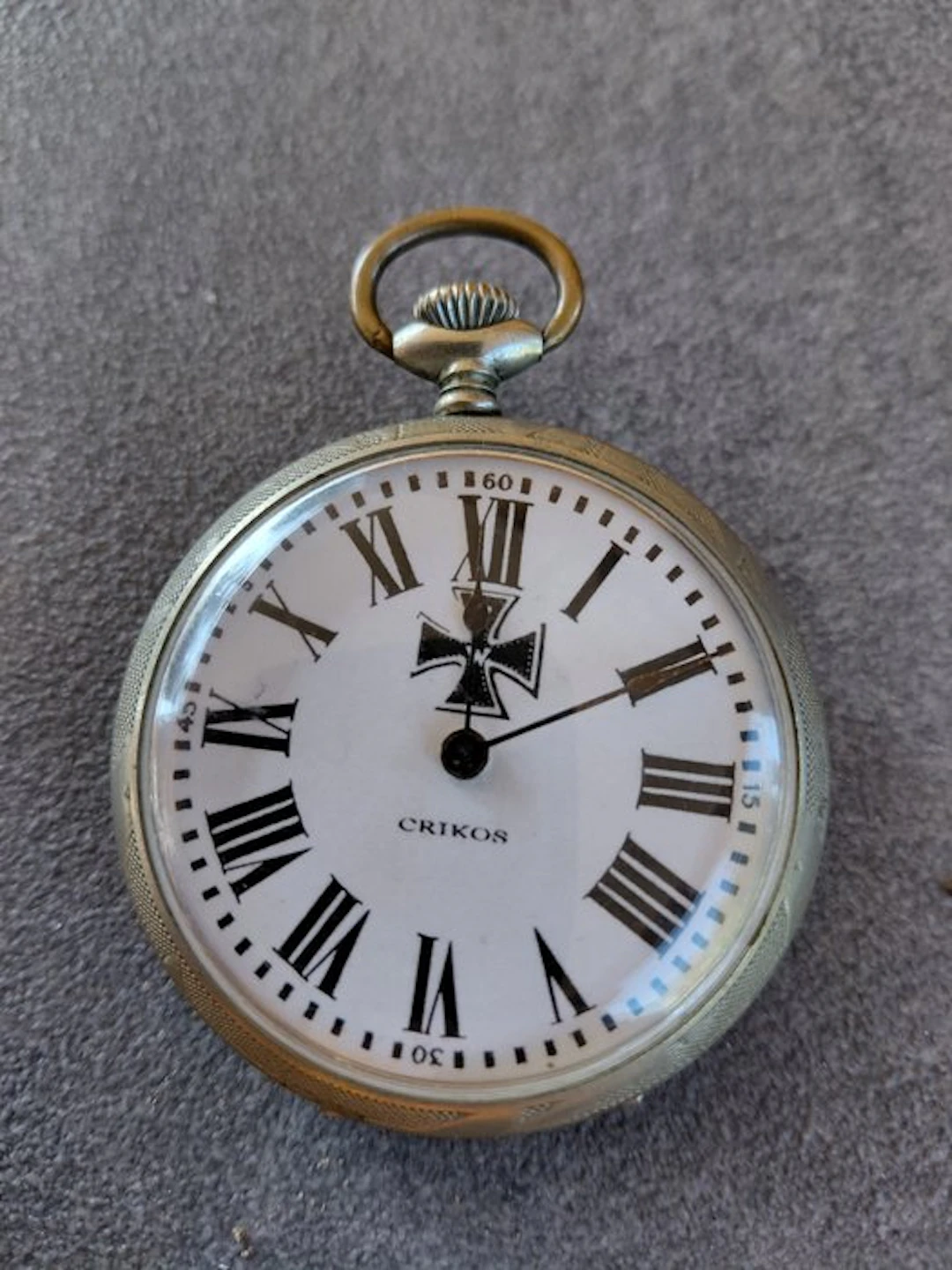 Germany - Military medal - WW1 Crikos military pocket watch with Iron Cross