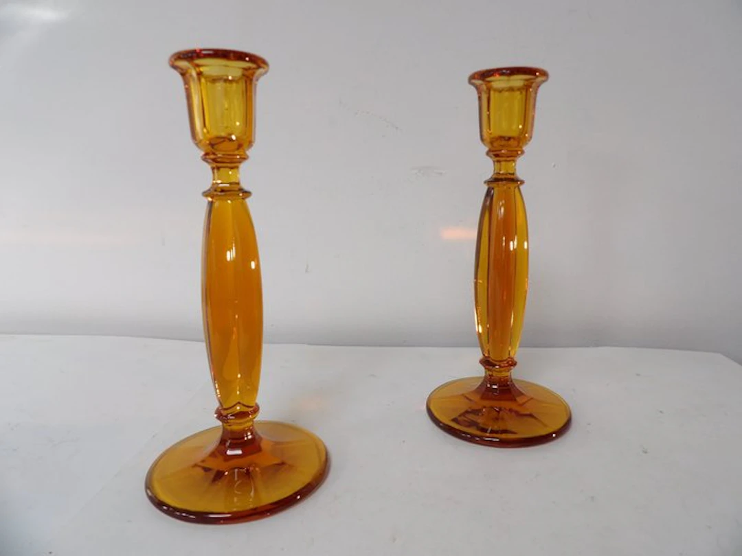 Val Saint Lambert - Charles Graffart - Candleholder Dagobert (2) - Glass