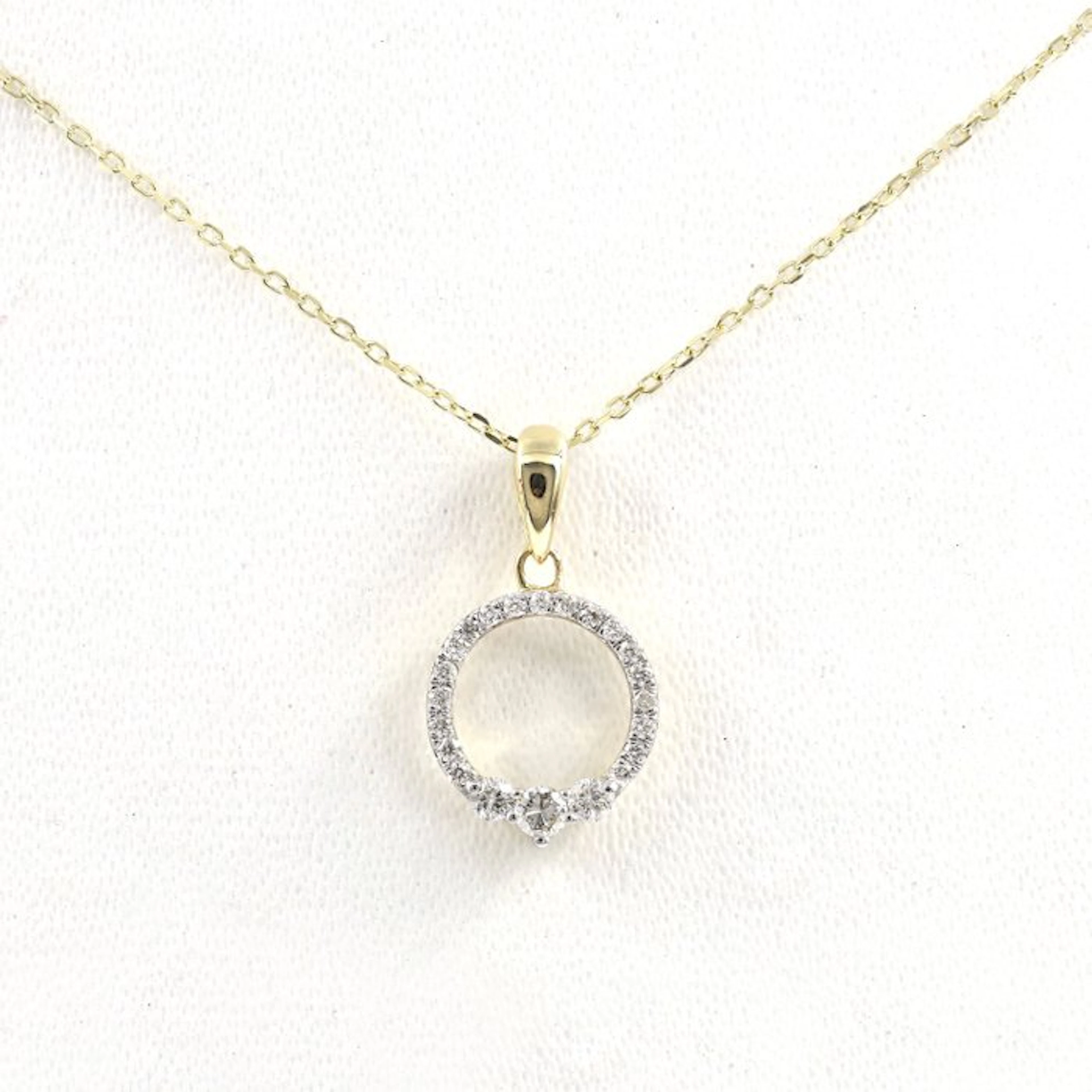 No reserve price - Necklace with pendant - 14 kt