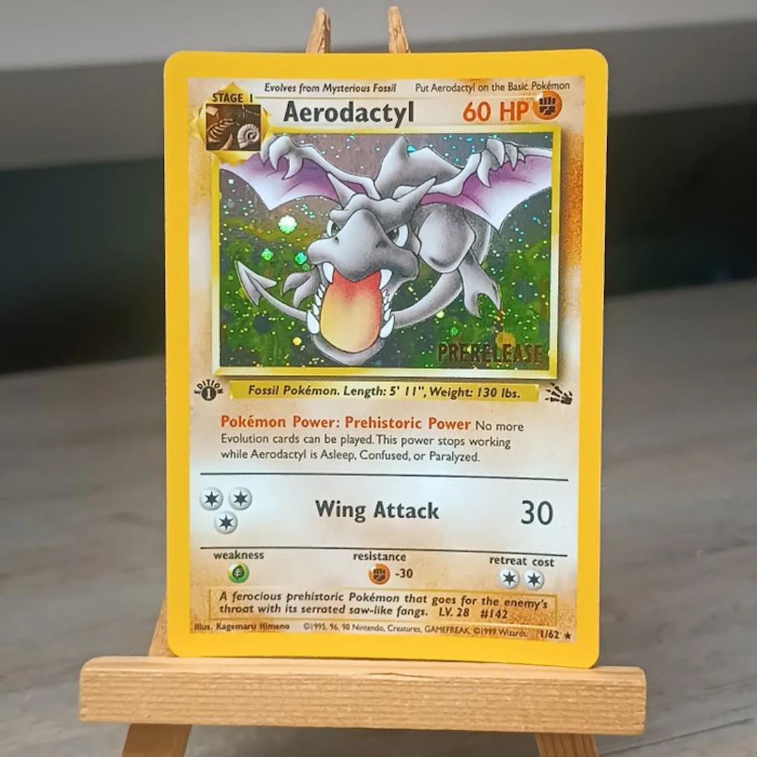 Pokémon - 1 Card - Aerodactyl first edition Prerelease...
