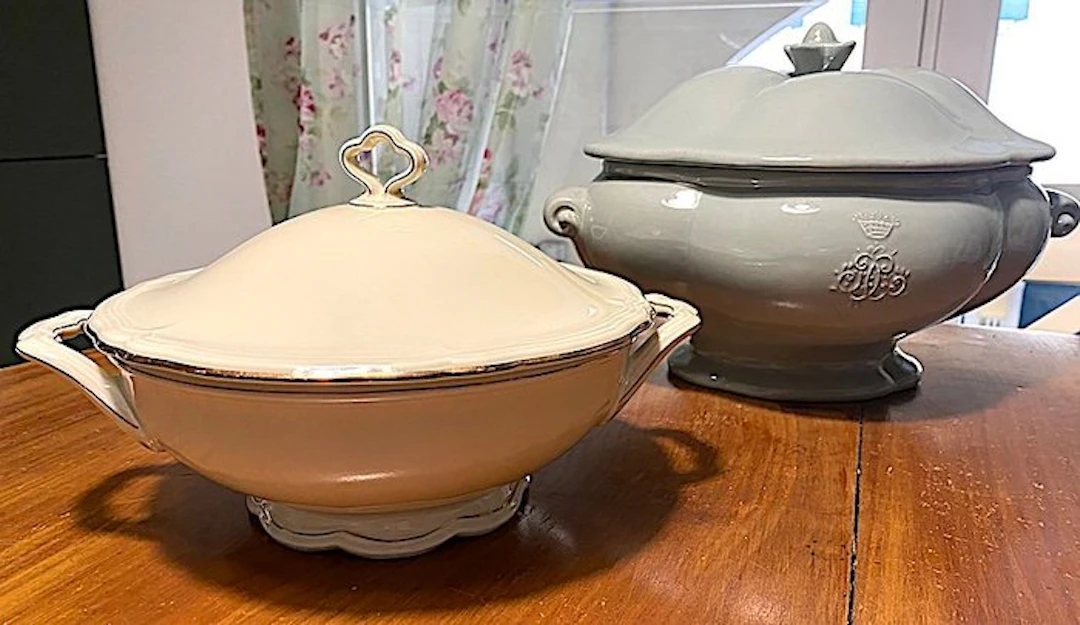 Soup bowl (2) - Porcelain, Ceramic - Couple