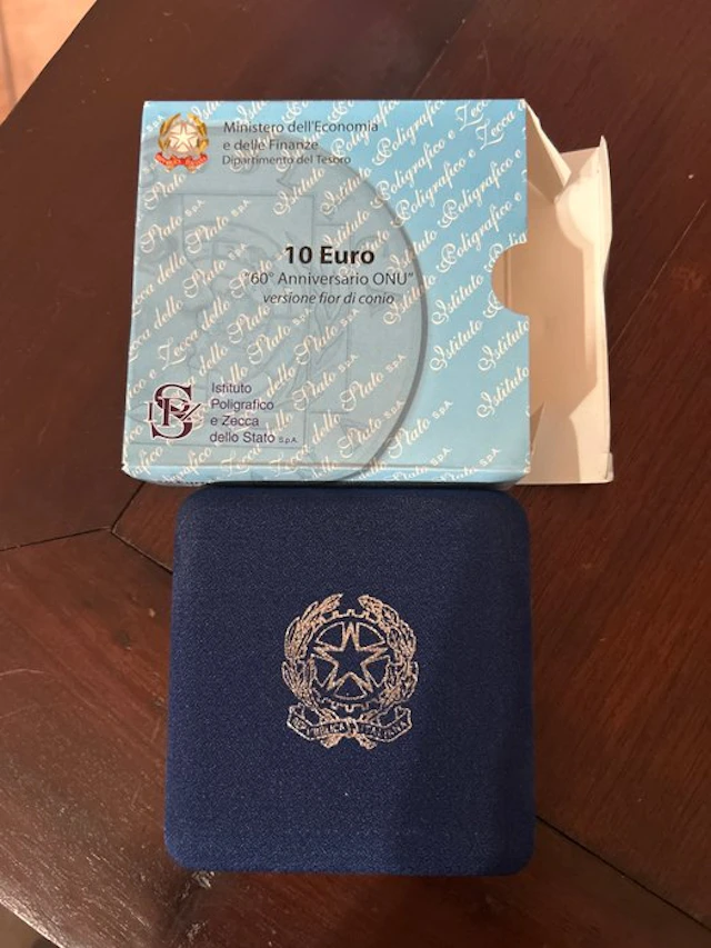 Italy. 10 Euro 2005 "ONU" (No reserve price)