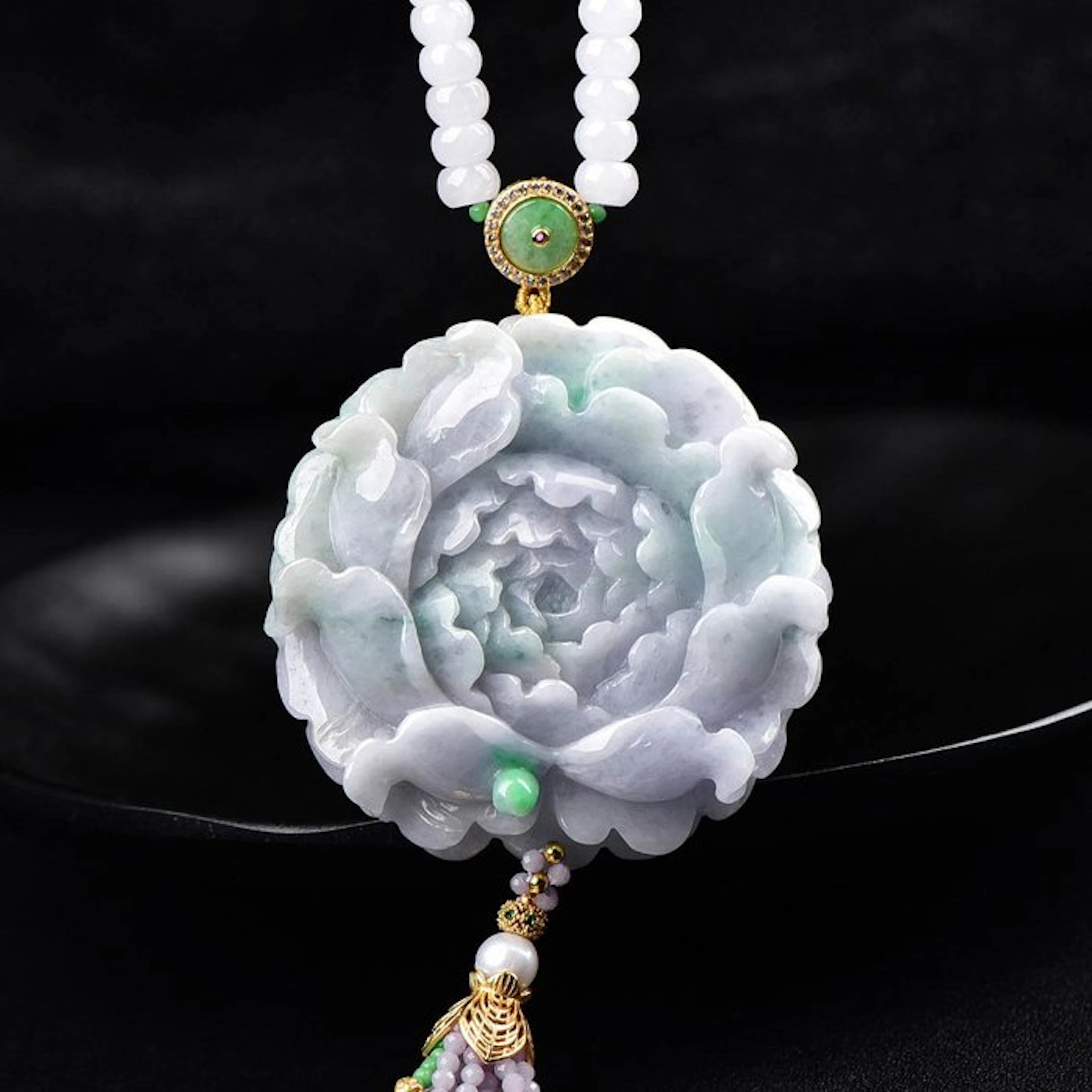 ALGT Certified - Huge and Masterful Natural Jadeite Jade...
