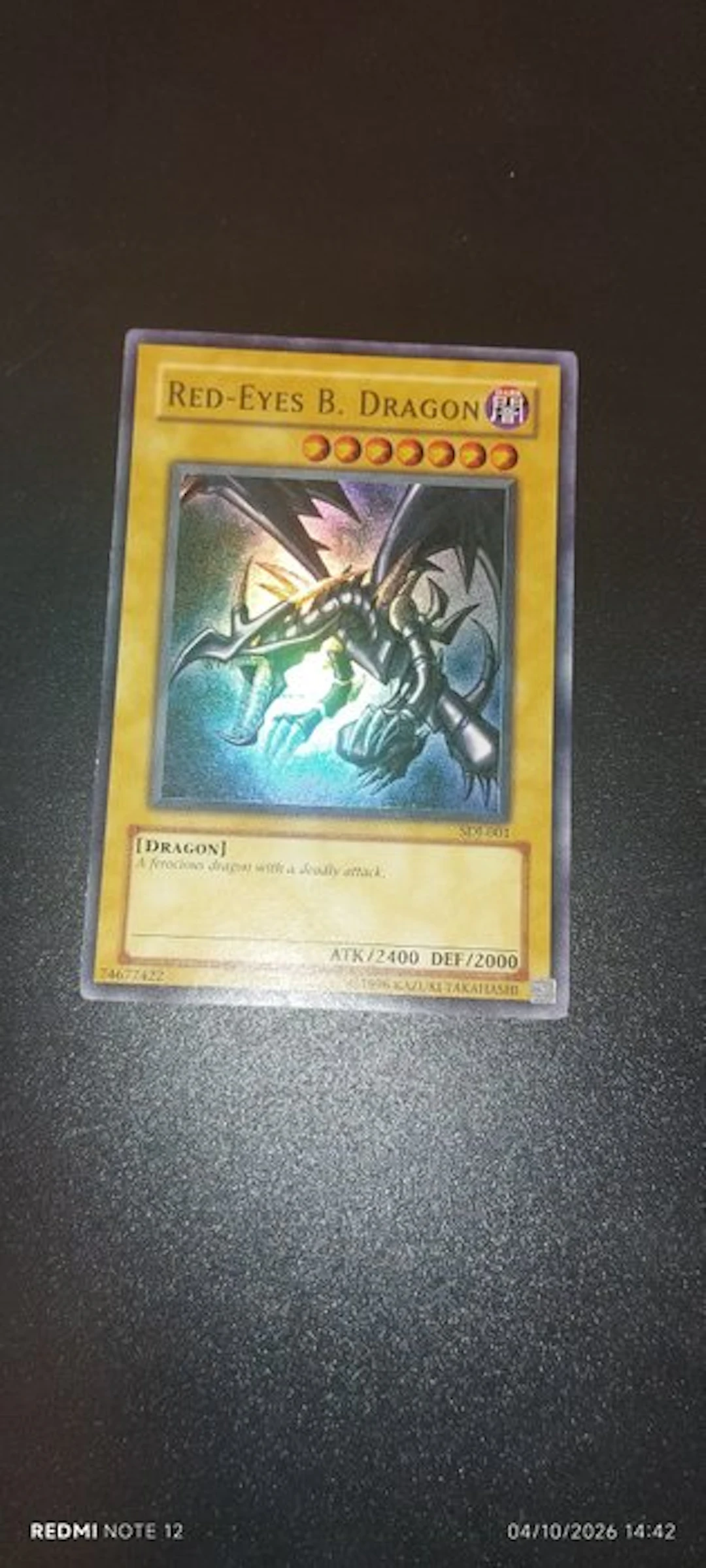 Konami - 1 Card - Yu-Gi-Oh! - Red-Eyes B. Dragon Foil