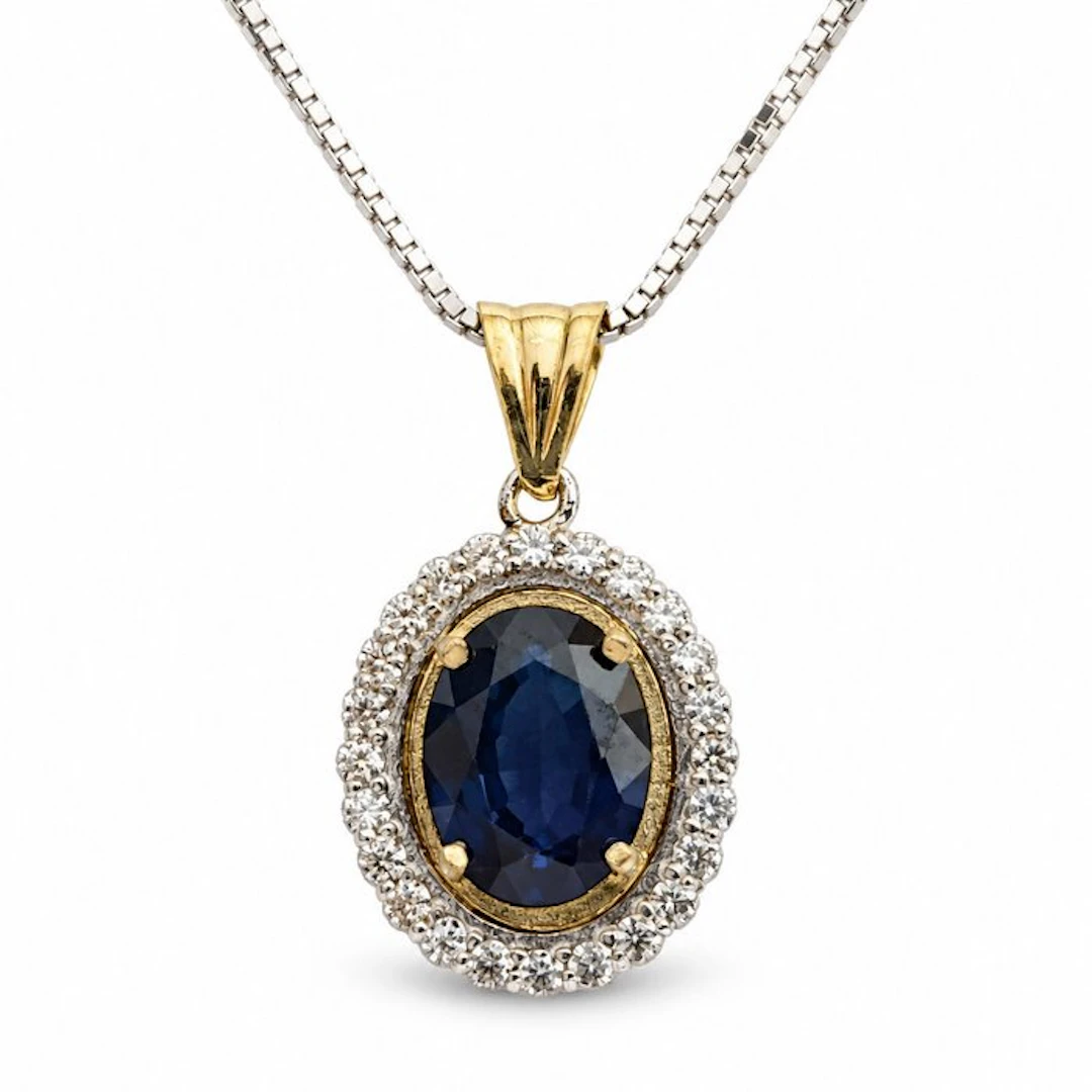 No reserve price - Necklace with pendant - 18 kt