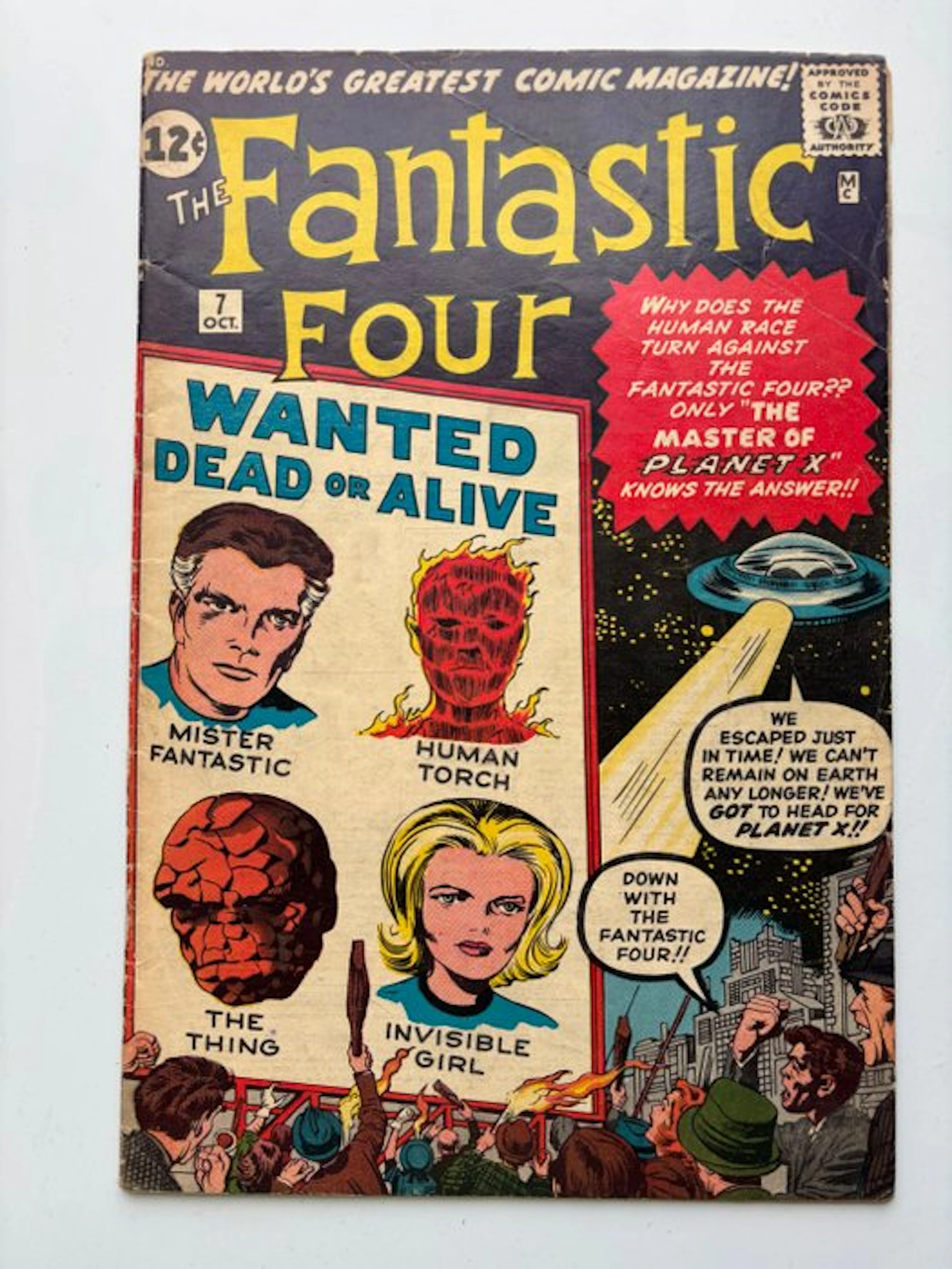 Fantastic Four # 7 First appearance Korrgo ! Jack Kirby art ! - 1 Comic