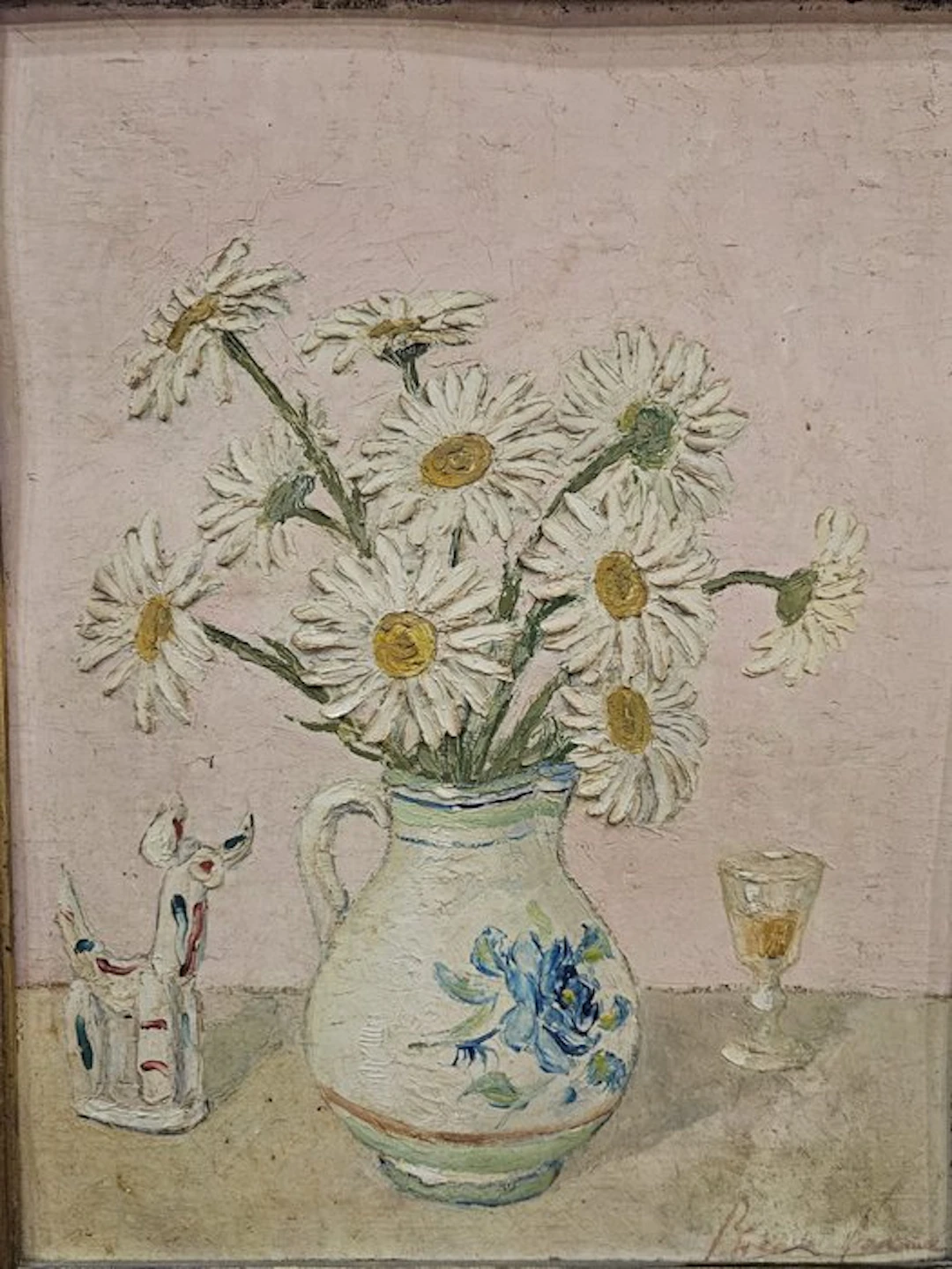 Francesc Riera Serra (1924-2001) - Flores estilo Van Gogh