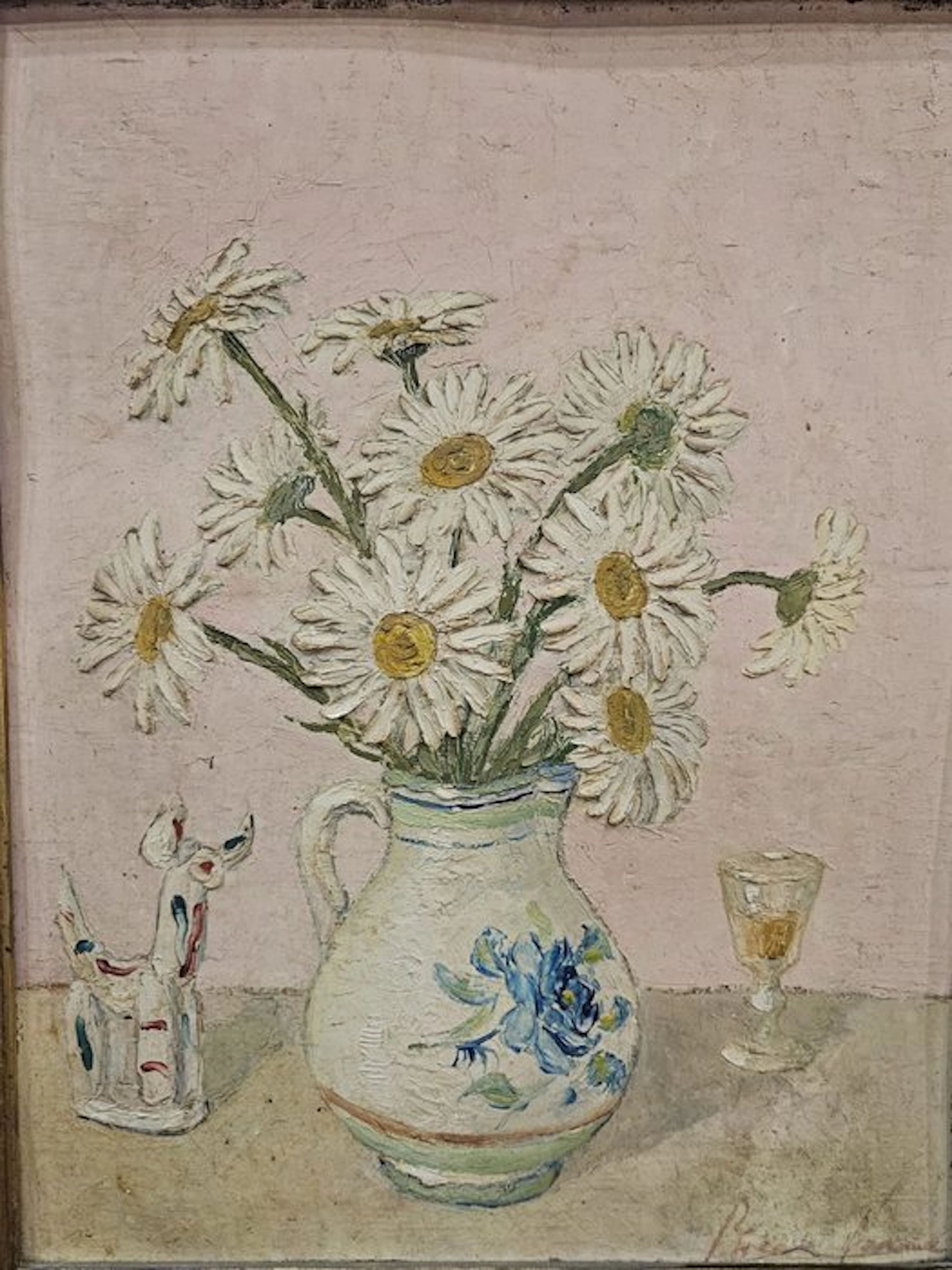 Francesc Riera Serra (1924-2001) - Flores estilo Van Gogh