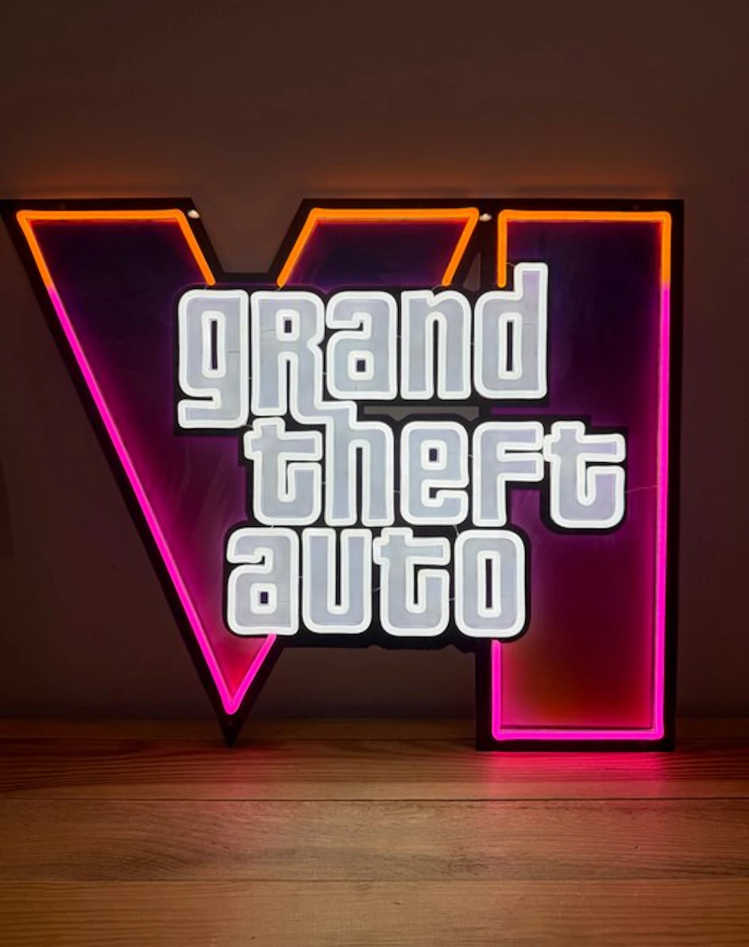 GTA VI - Neon light sign - plexiglass