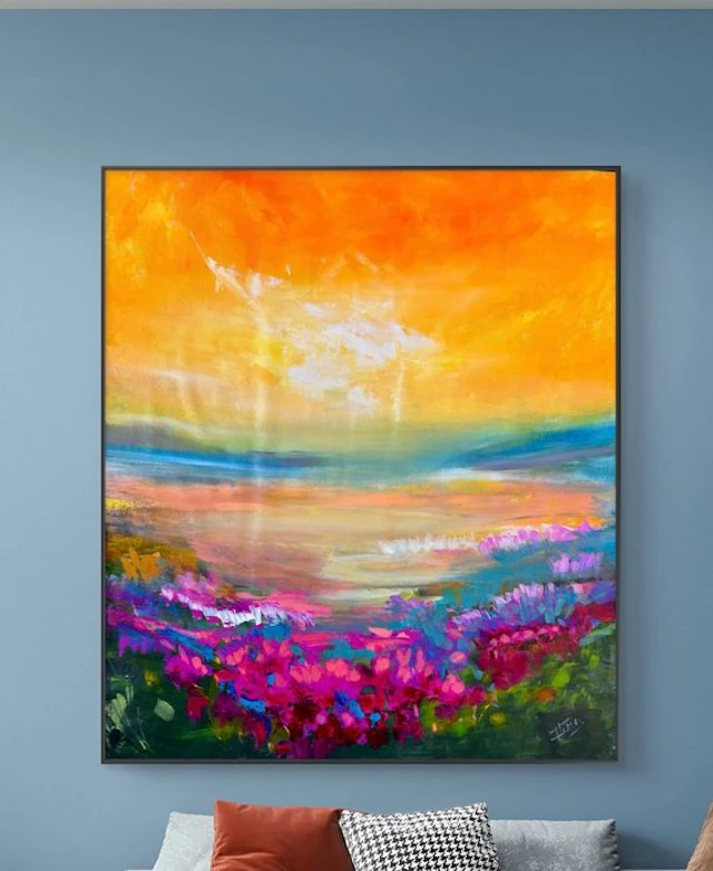 Isabel Tapias T - El jardín del sol naciente XL . No reserve. Obra original