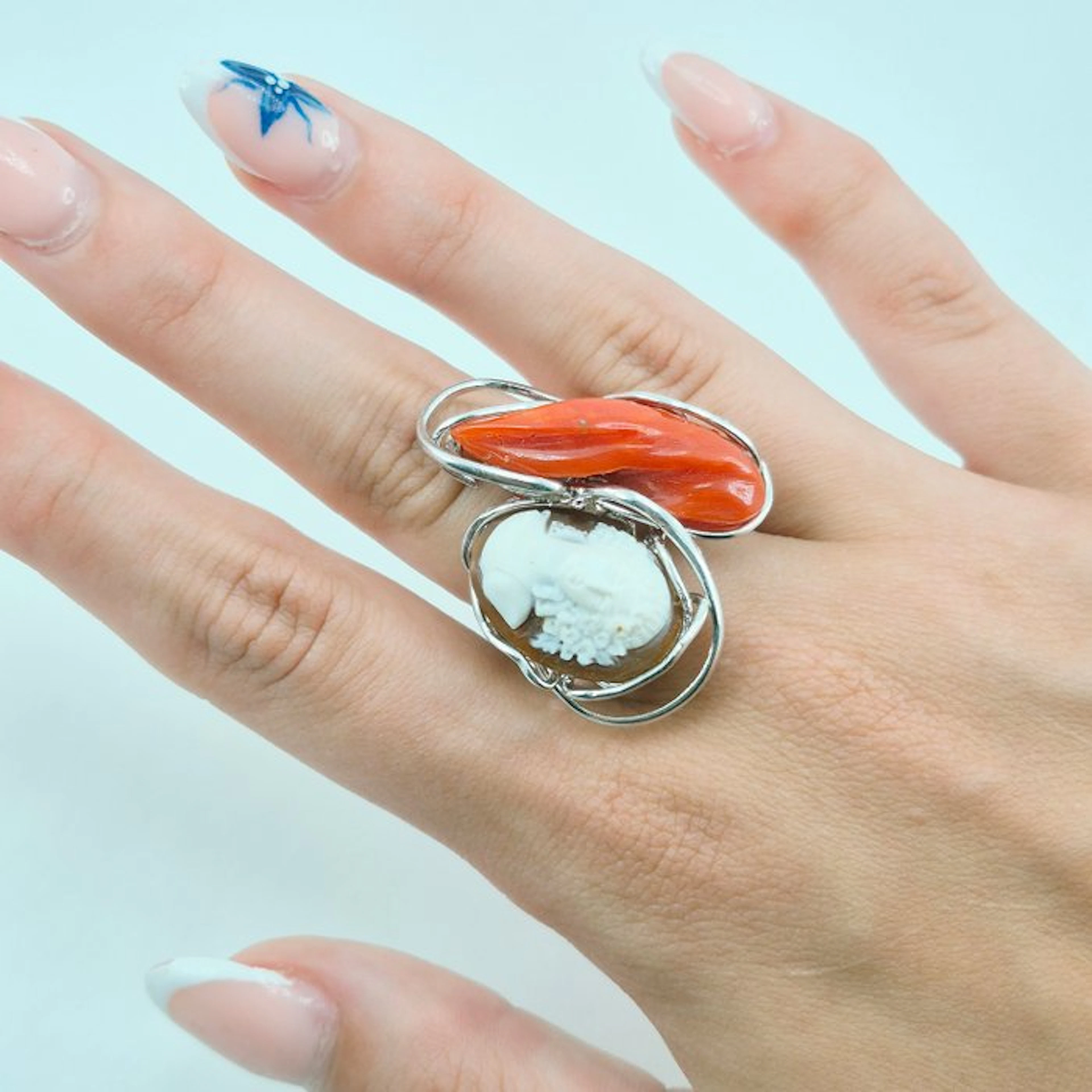 Silver Ring - CORALLO MEDITERRANEO