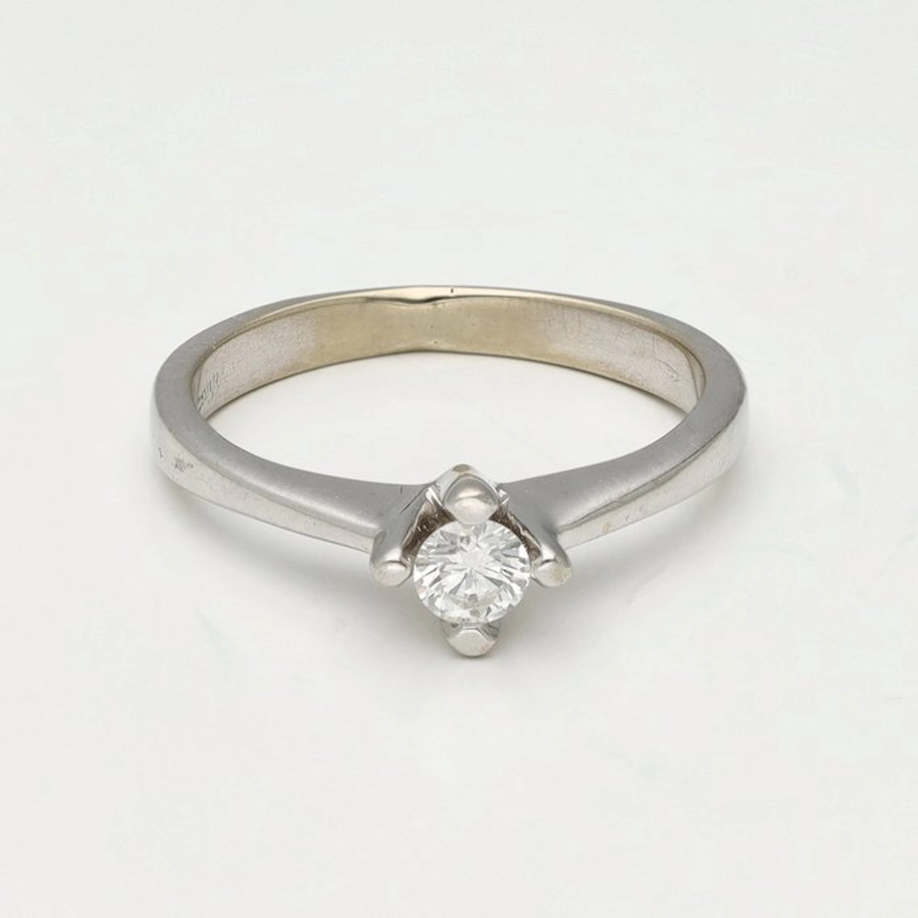 Ring - 18 kt. White gold Diamond (Natural)