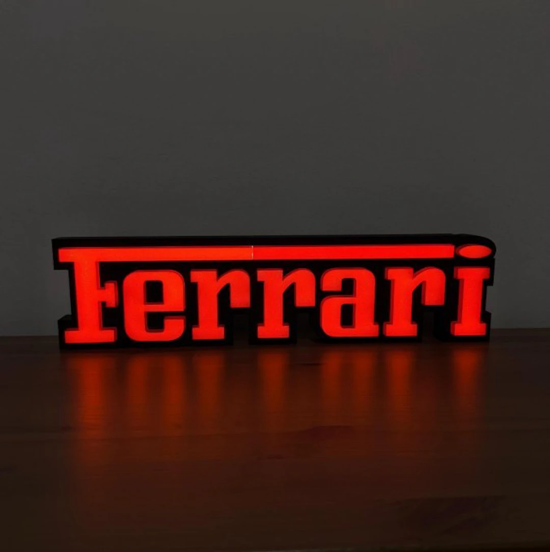 Ferrari - Lighted sign - Led