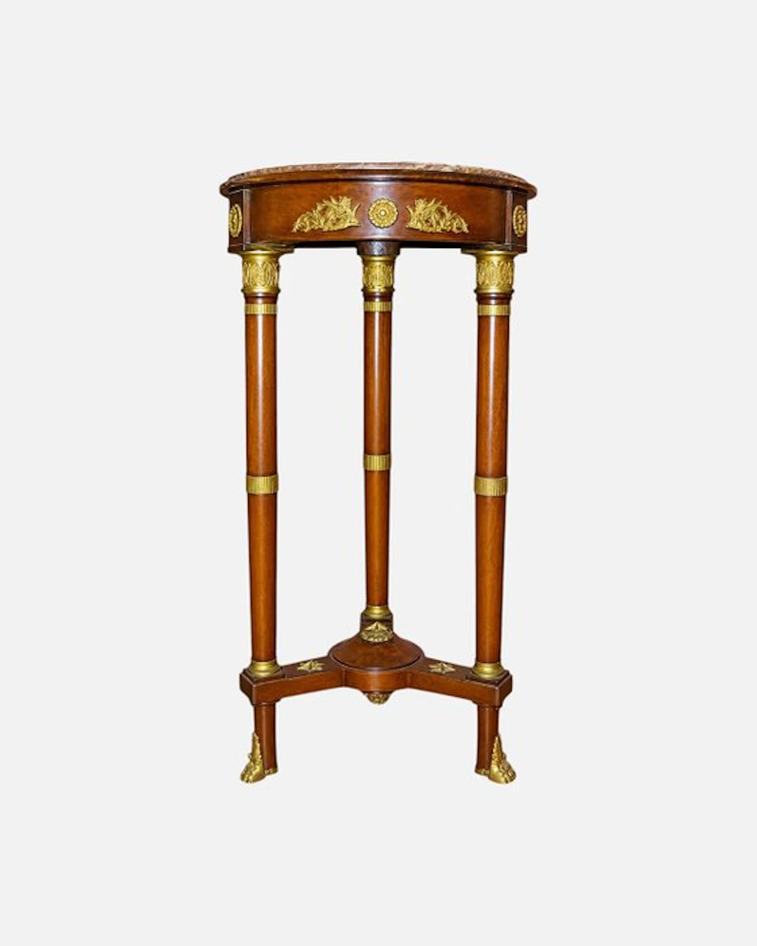 Gueridon - Marble, Wood, Gilt brass