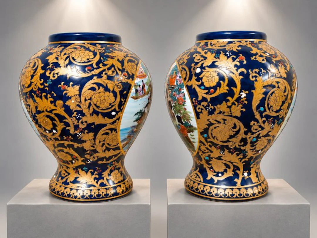 Statue, decoratie vazen - 25 cm - Porcelain
