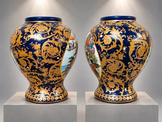 Statue, decoratie vazen - 25 cm - Porcelain