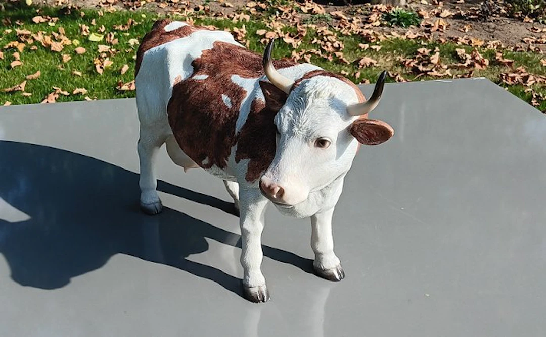 Statue, Realistisch koeienbeeld - 30 cm - resin
