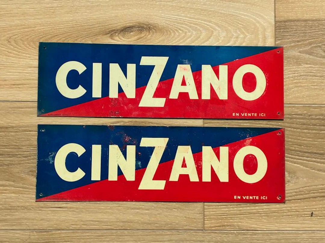Cinzano / H.Philippault Montreuil - Plaque - Metal