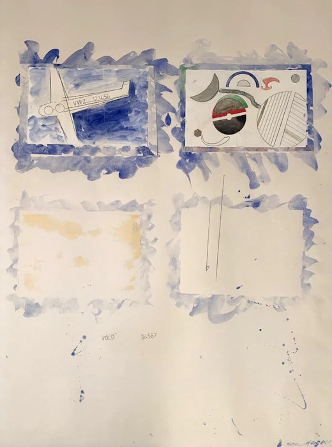 Franco Angeli (1935-1988) - Volo 34567