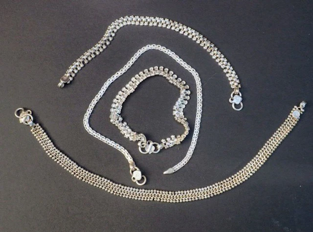 Silver - Anklet - 4 anklets