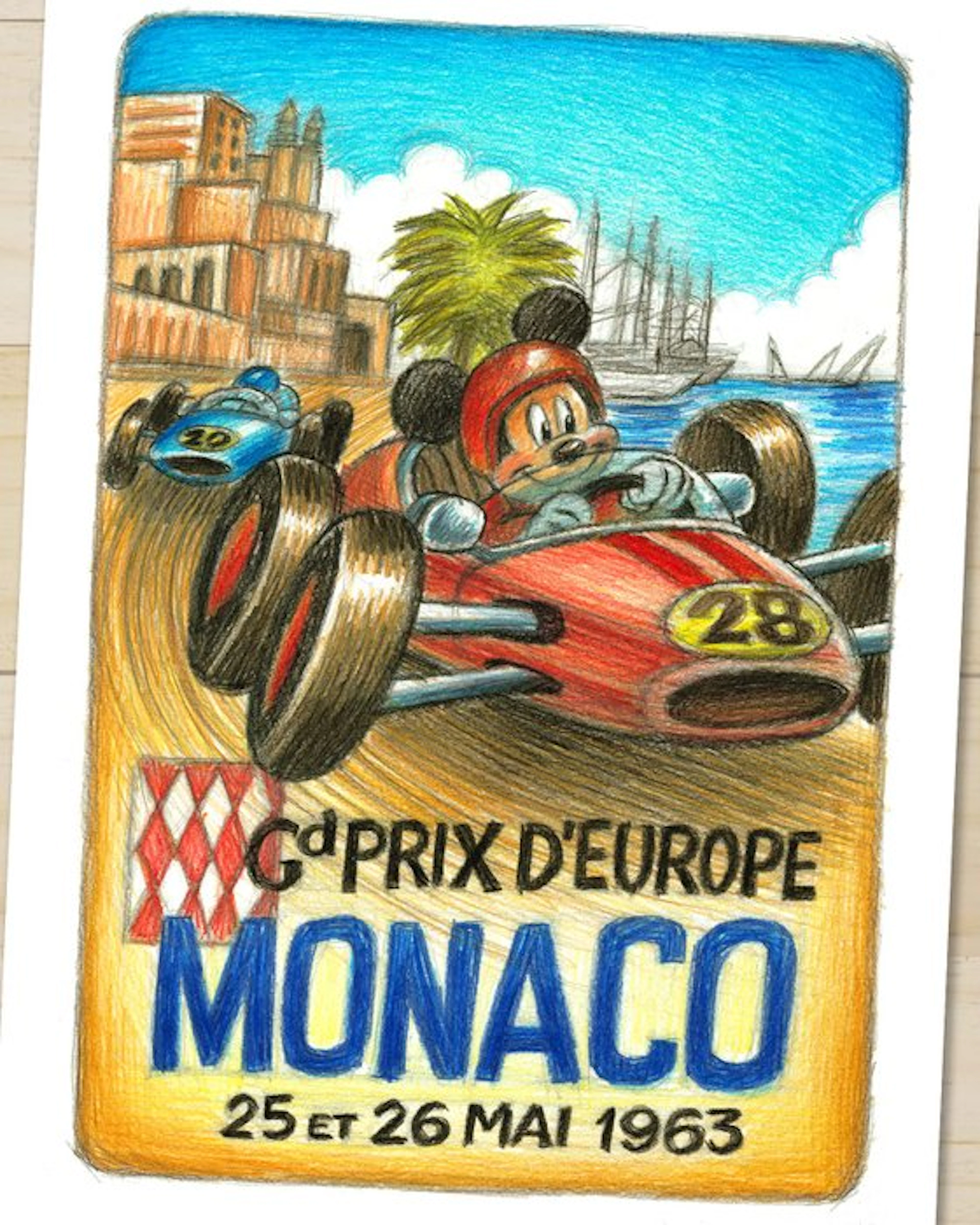 Vizcarra - Mickey Mouse - Grand Prix de Monaco 1963...