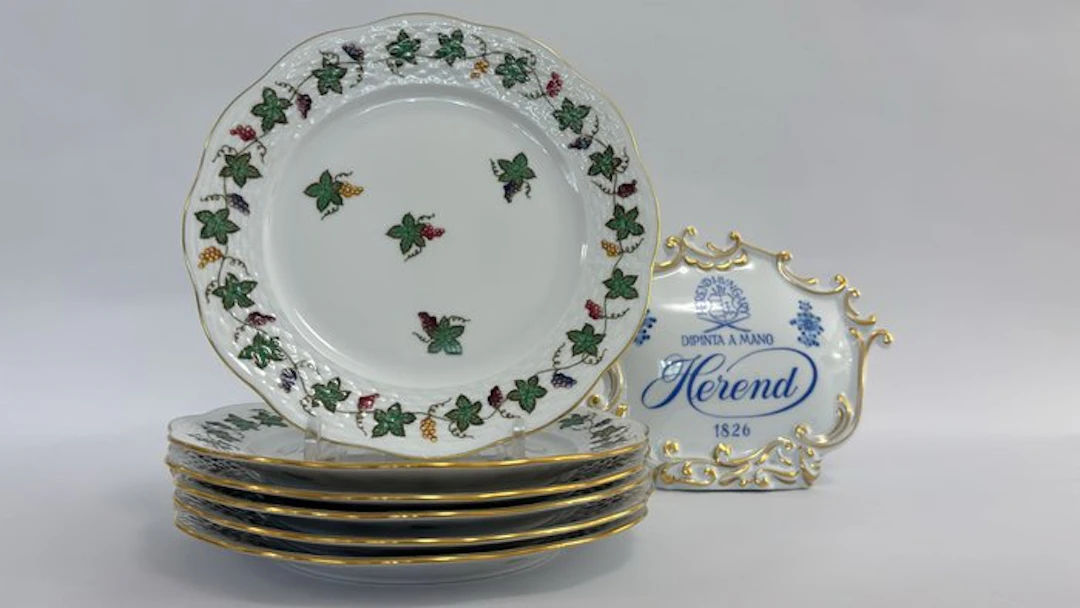 Herend - Dessert service (6) - Porcelain - dessert plate set