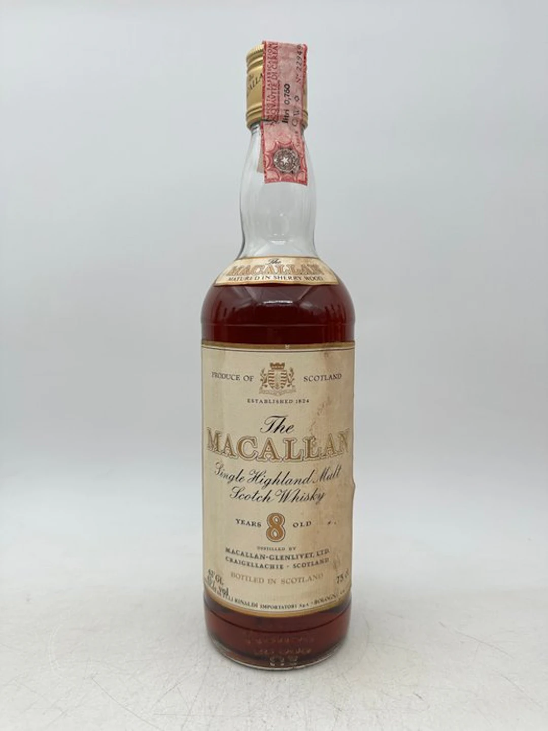 Macallan 8 years old - b. late 1970s early 1980s - 75cl