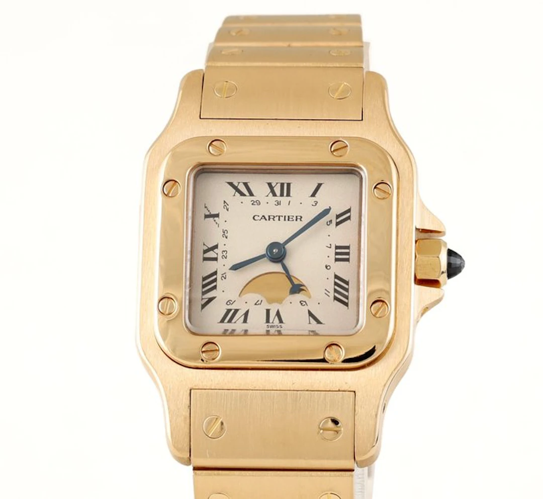 Cartier - Santos Galbée - Moon Phase - 819902 - Women - 1990-1999