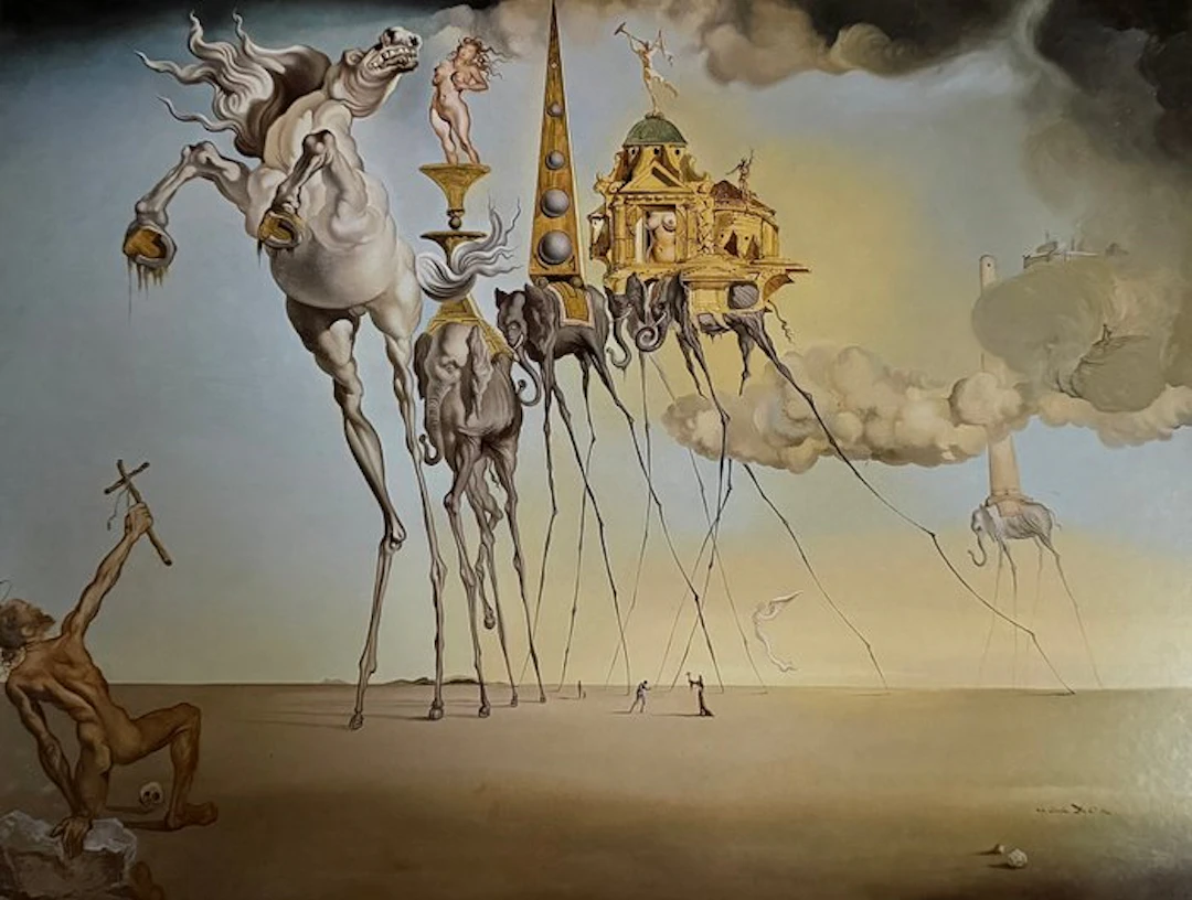 Salvador Dalí (after) - “The Temptation of Saint Anthony, 1946”.