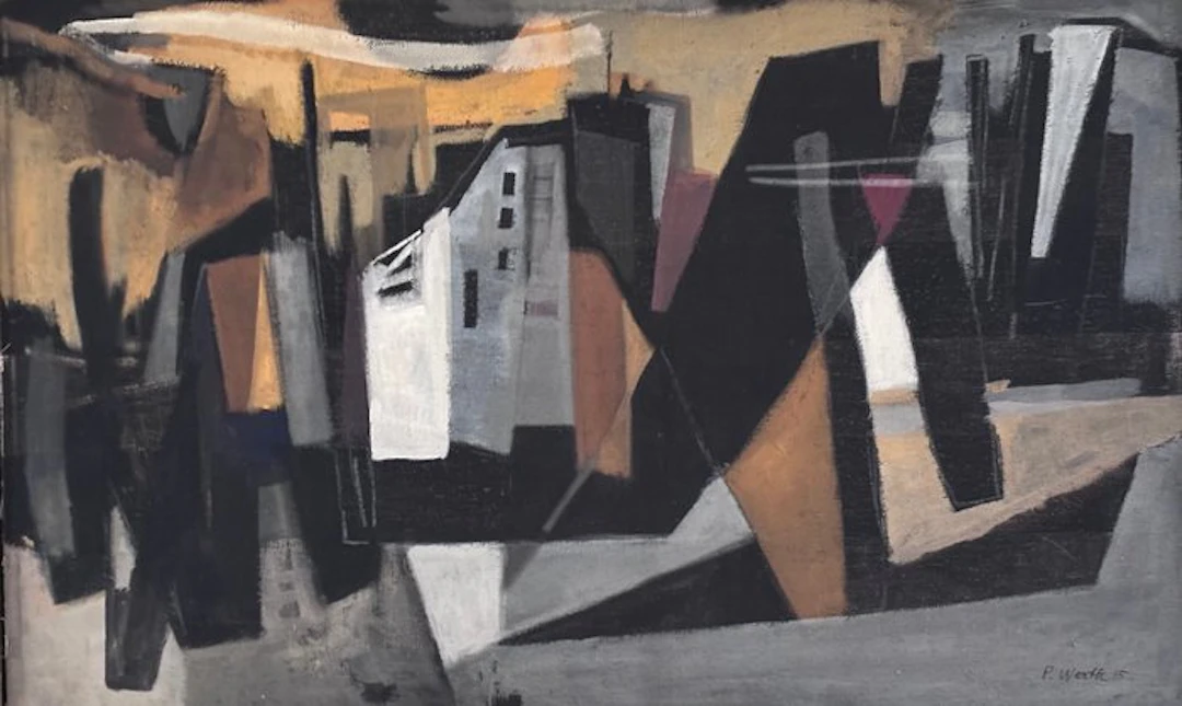 Paul Werth (1912-1977) - Kubistische stad