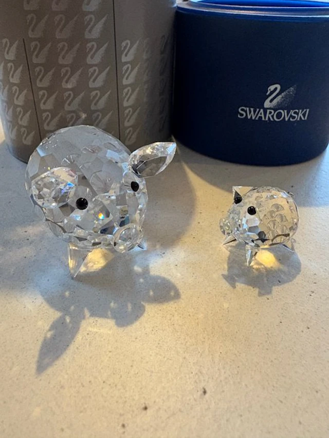 Swarovski - Figure - Varkens (2) - Crystal