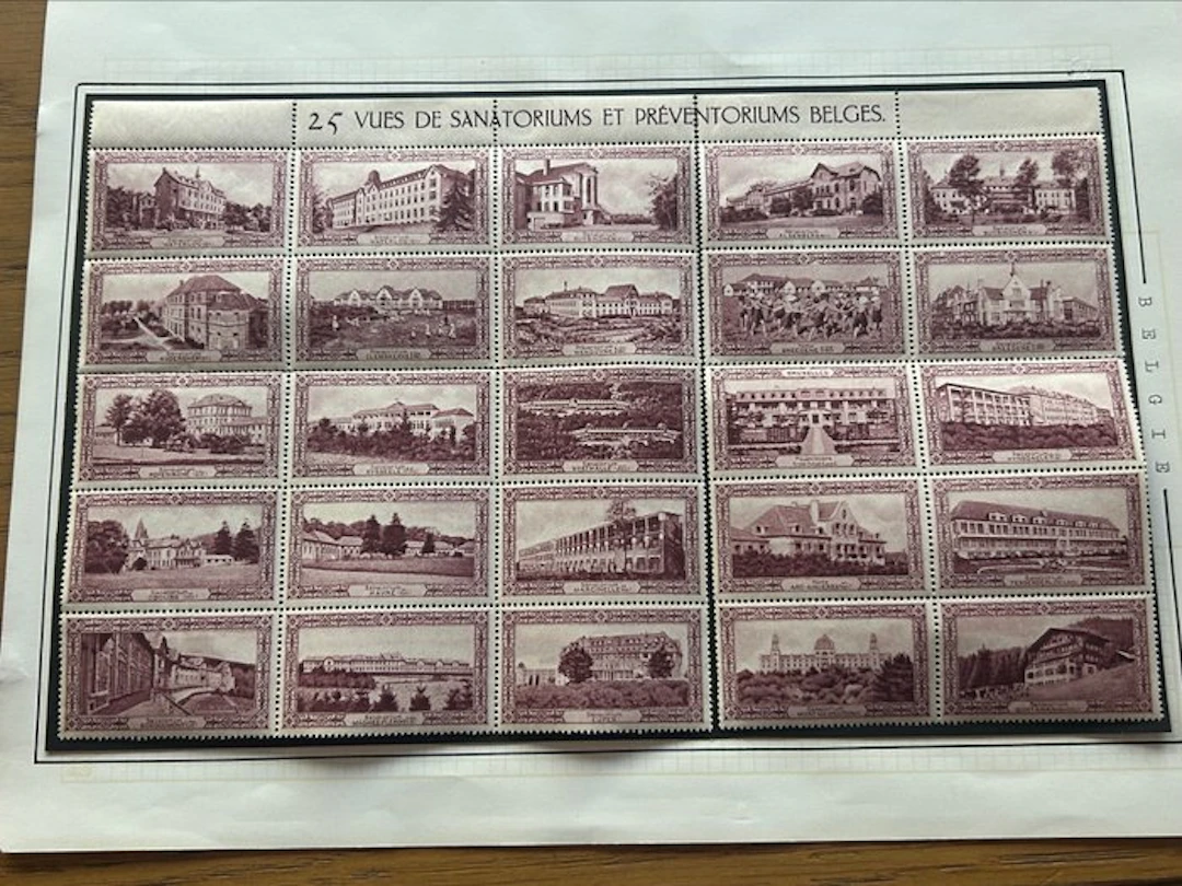 Belgium 1935 - Complete set of closure stamps '25 views...