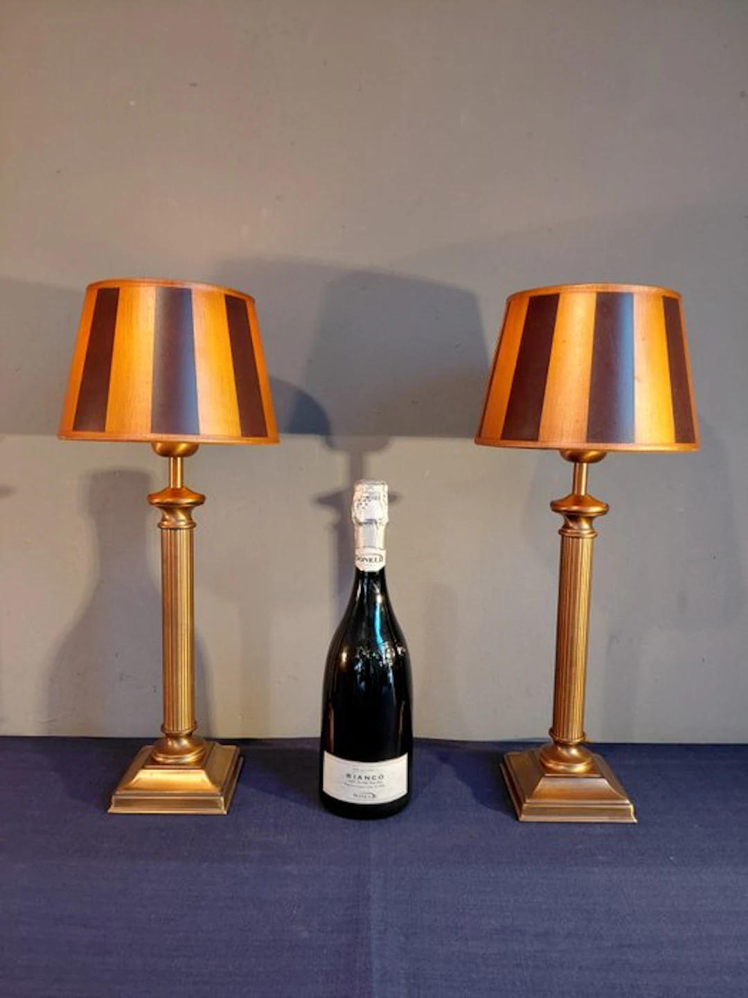 Herda - Table lamp (2) - Brass - Column lamps