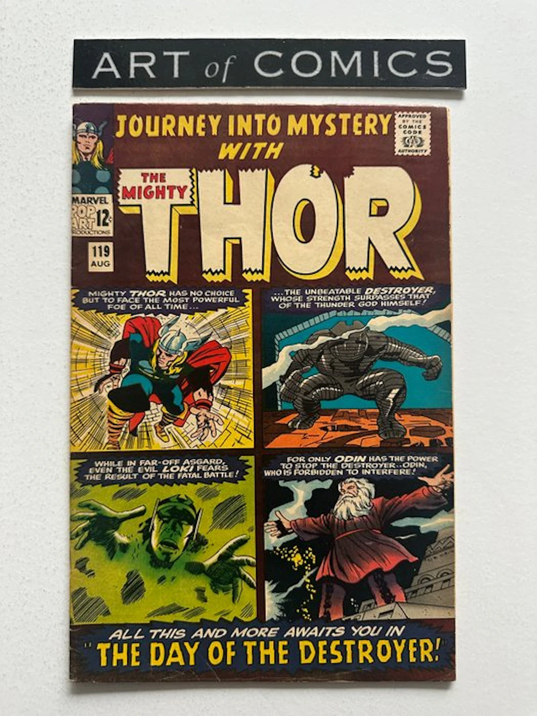 Journey Into Mystery #119 - 1st team appearance of The Warriors Three: Volstagg