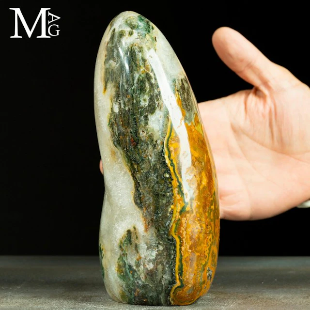 Ocean Jasper Freeform Sculpture – Polished Madagascar...