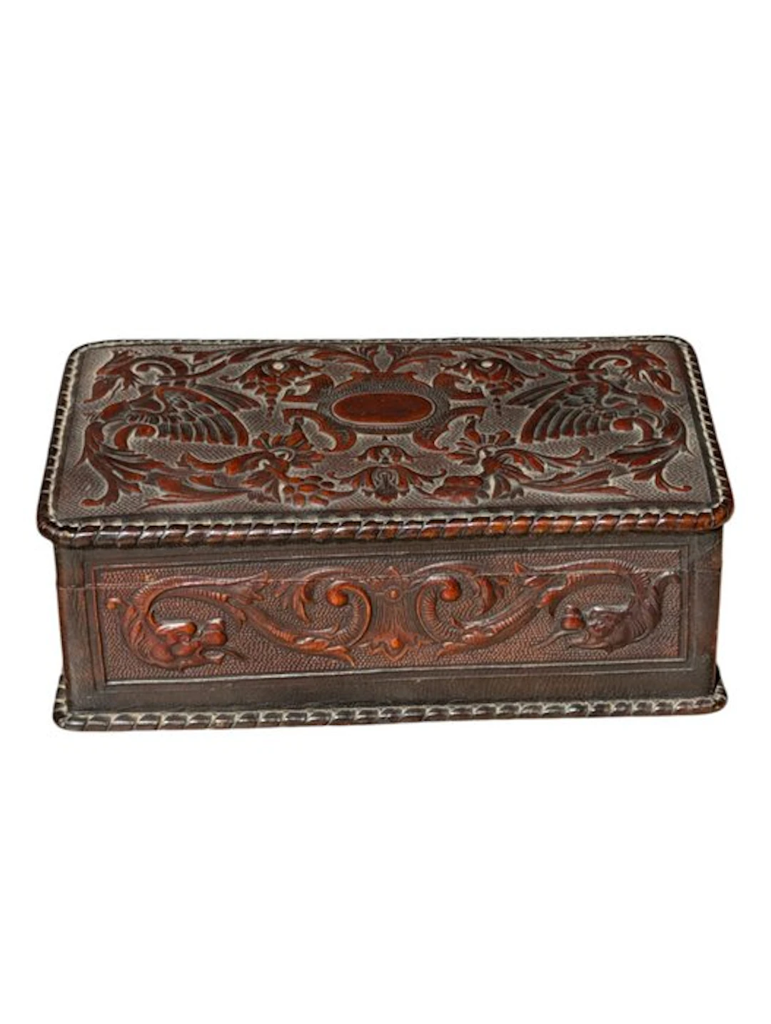 Box - Leather, Wood