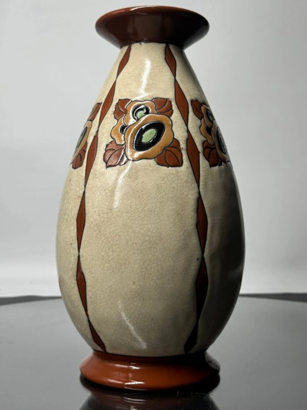 Keramis Boch - Charles Catteau - Vase - nine hundred...