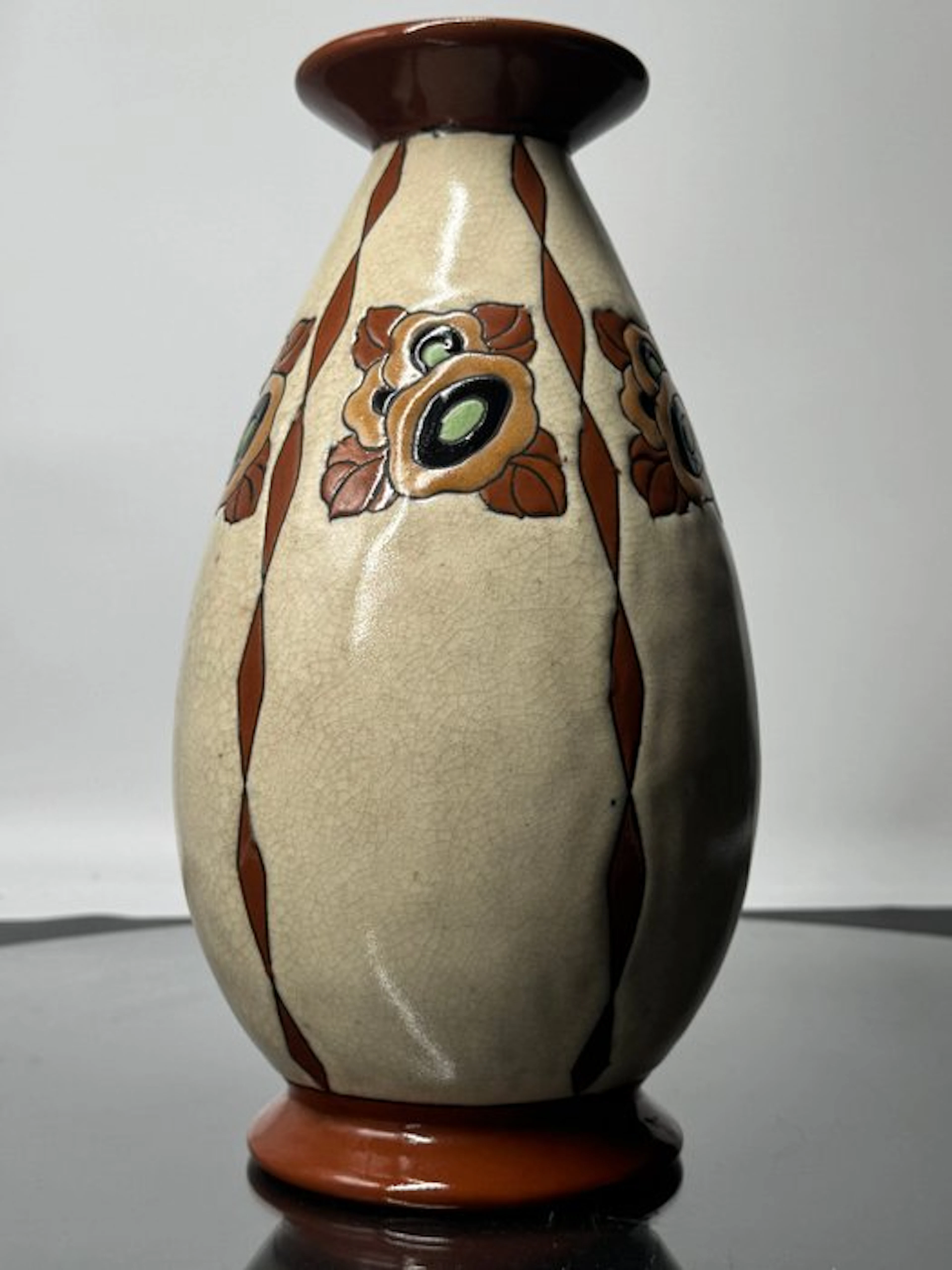 Keramis Boch - Charles Catteau - Vase - nine hundred...