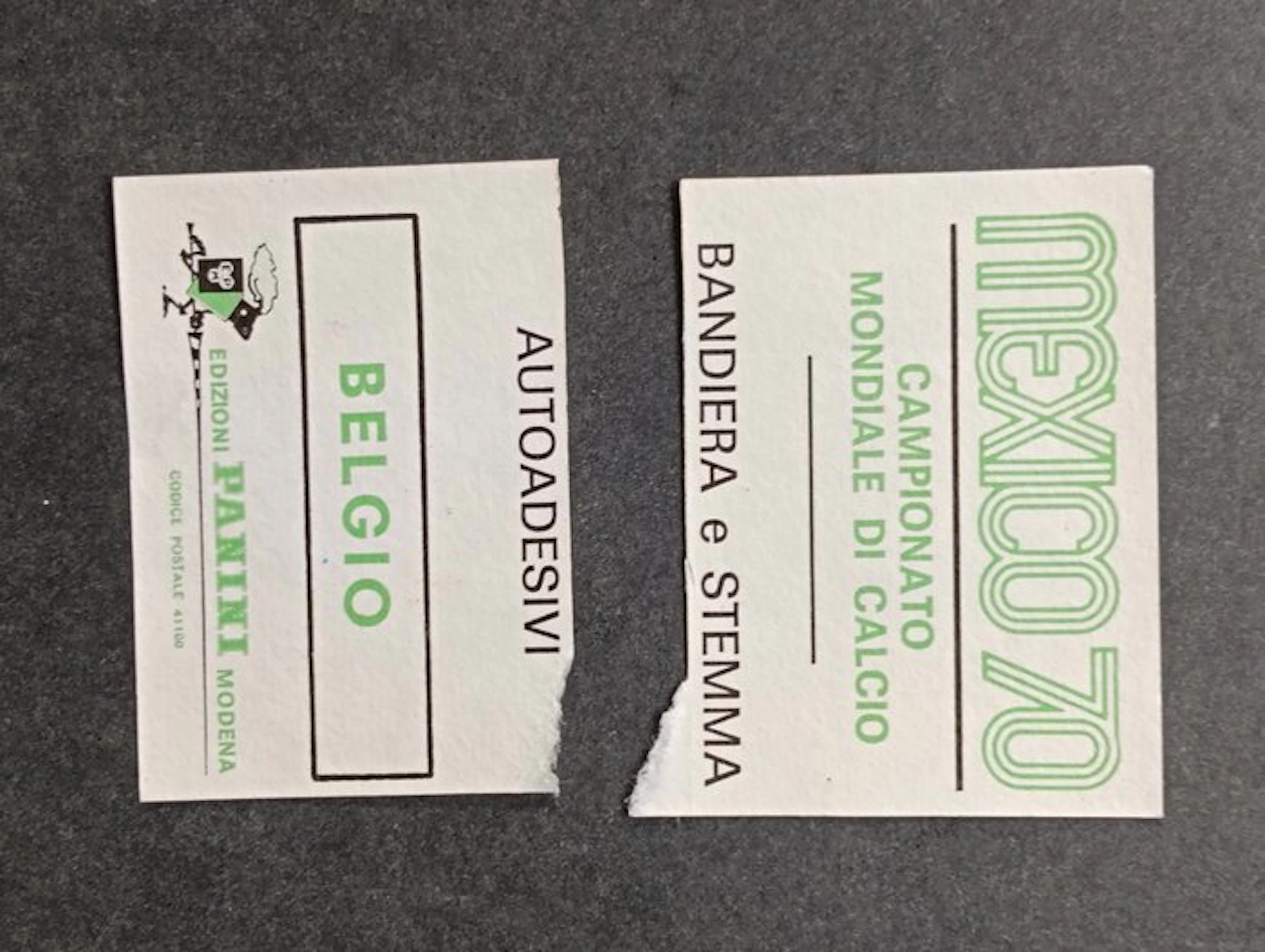 Panini Mexico 70 - Belgio Velina originale - Rec Sticker - Good (GD)