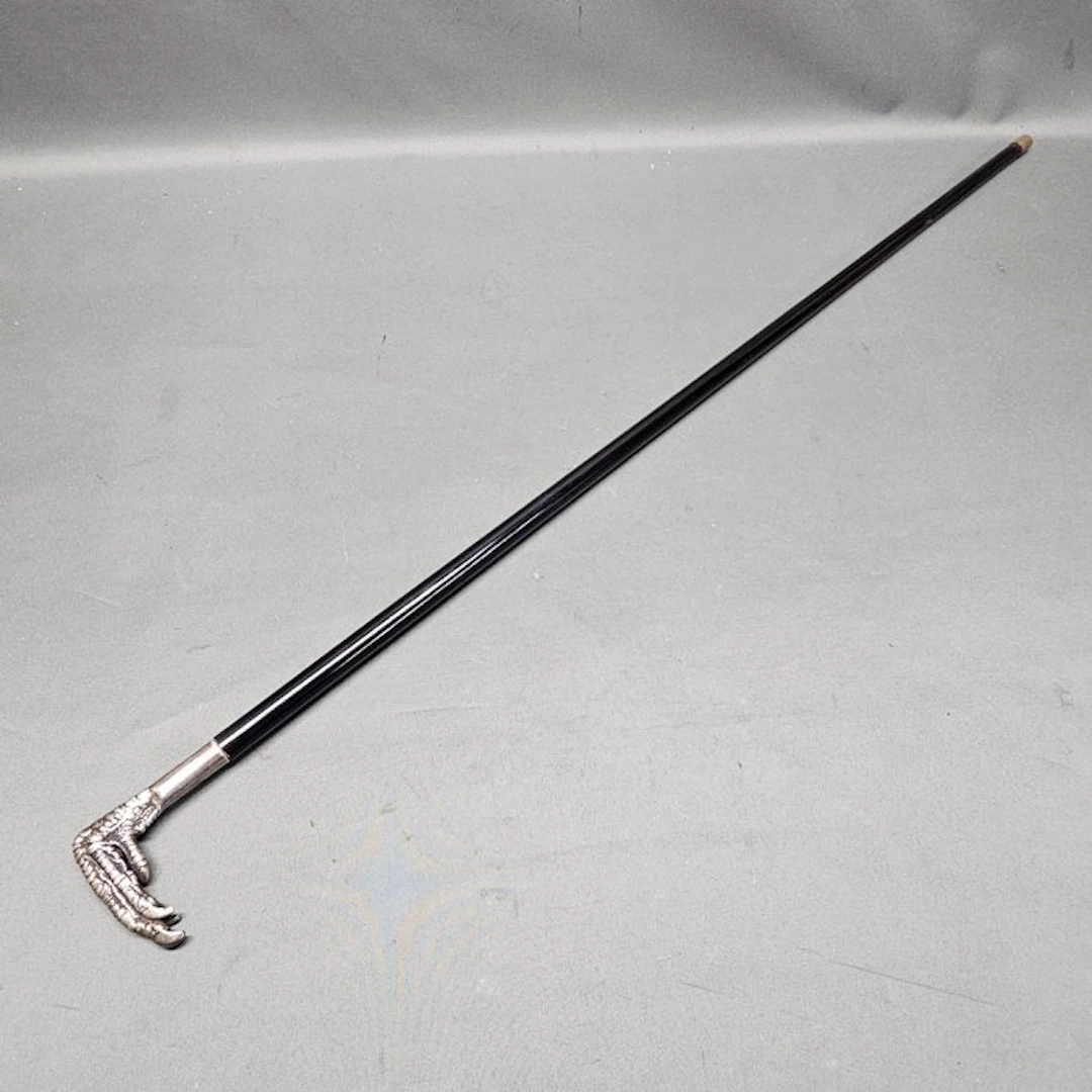 Walking stick - Metal, Wood - Old Memento Mori Stock