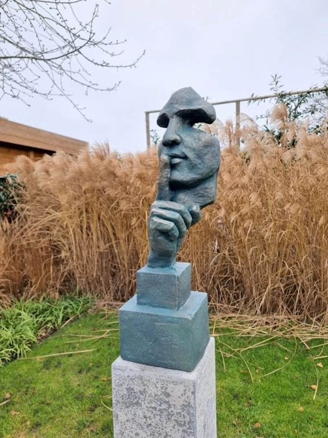 Sculpture, Silence - 78 cm - polystone