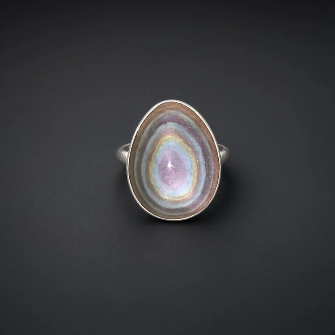 Celestial Eye Obsidian Ring