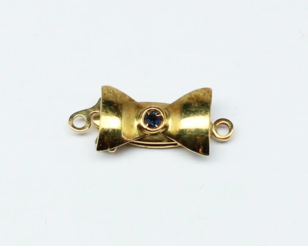 No reserve price - Breast ornament - 18 kt. Yellow gold Sapphire