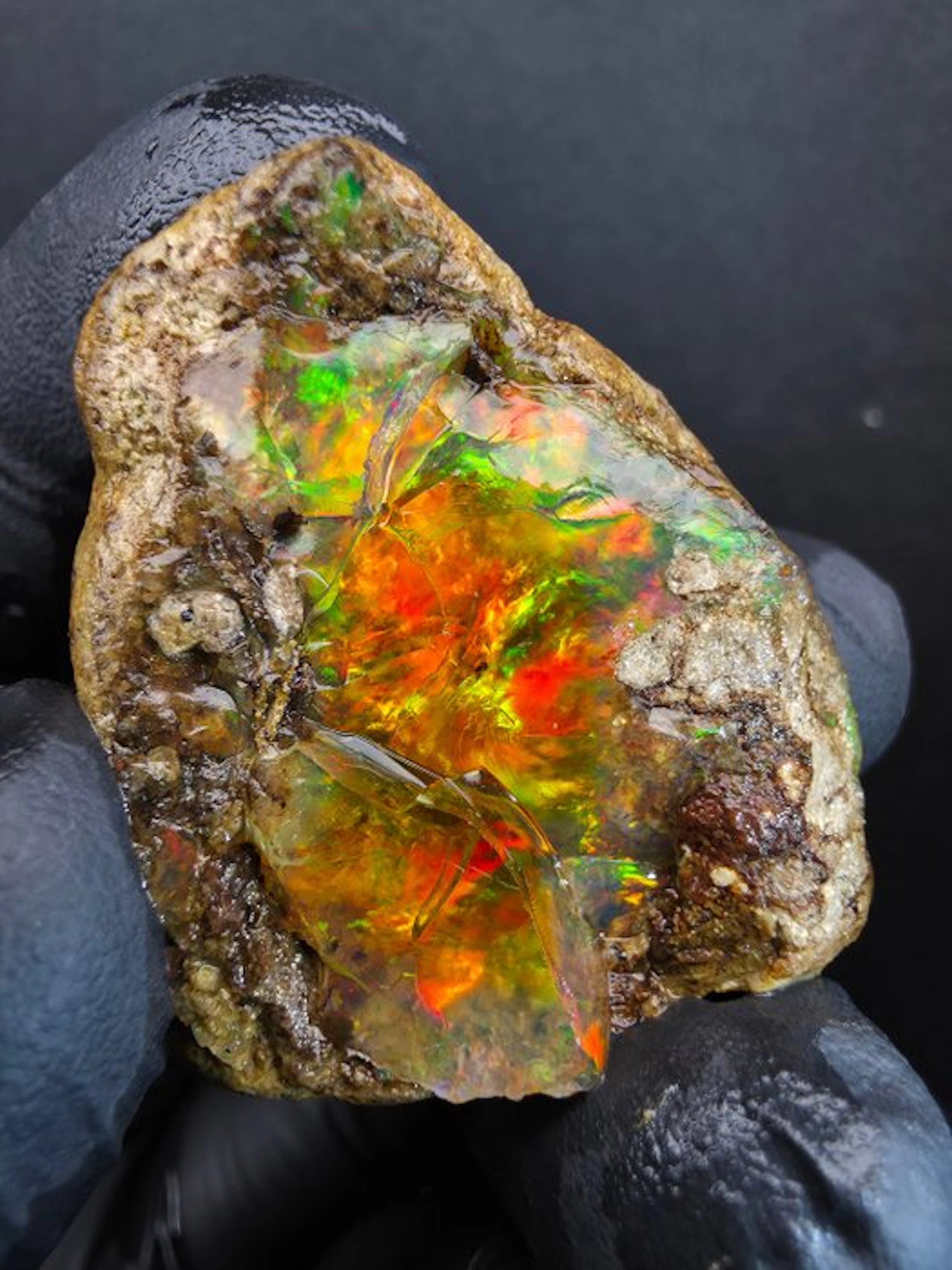 123cts Crystal Opal Specimen Rough- 24.69 g