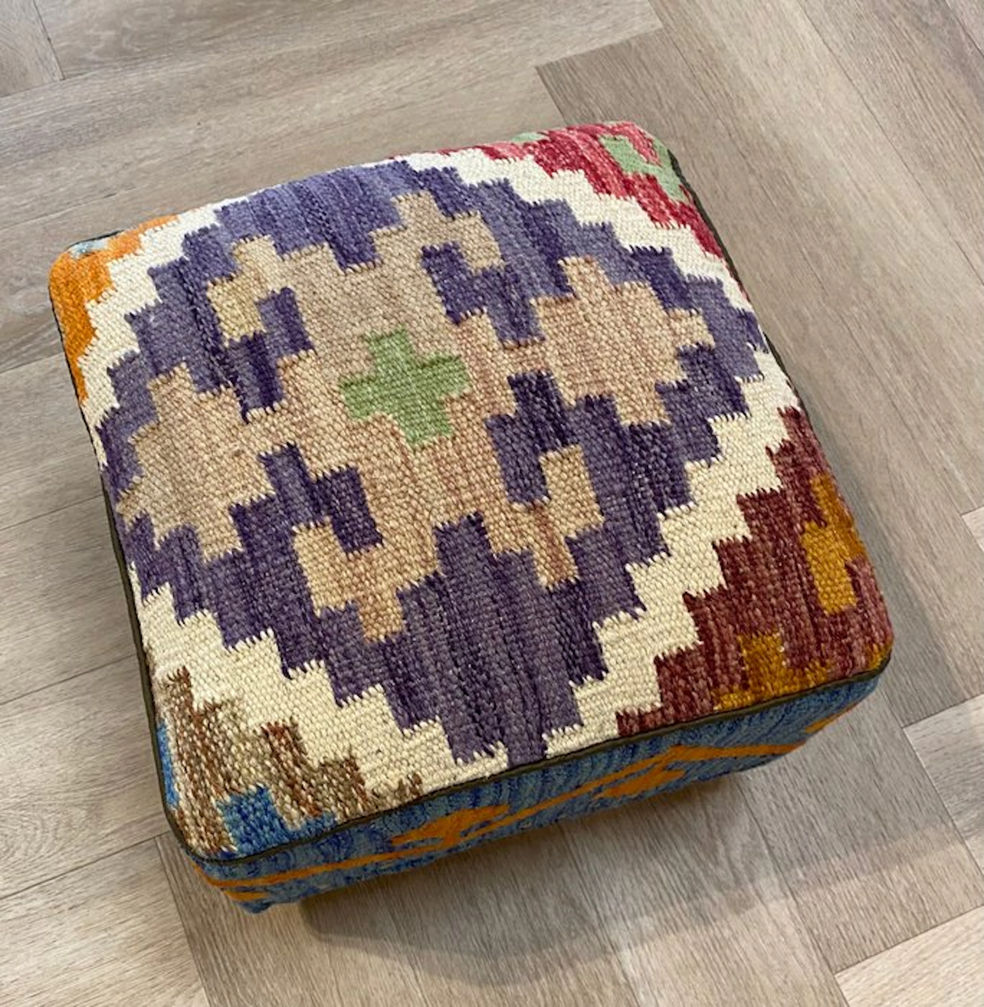 Kelim Pouf (Unused/New) - Kelim - 34 cm - 34 cm