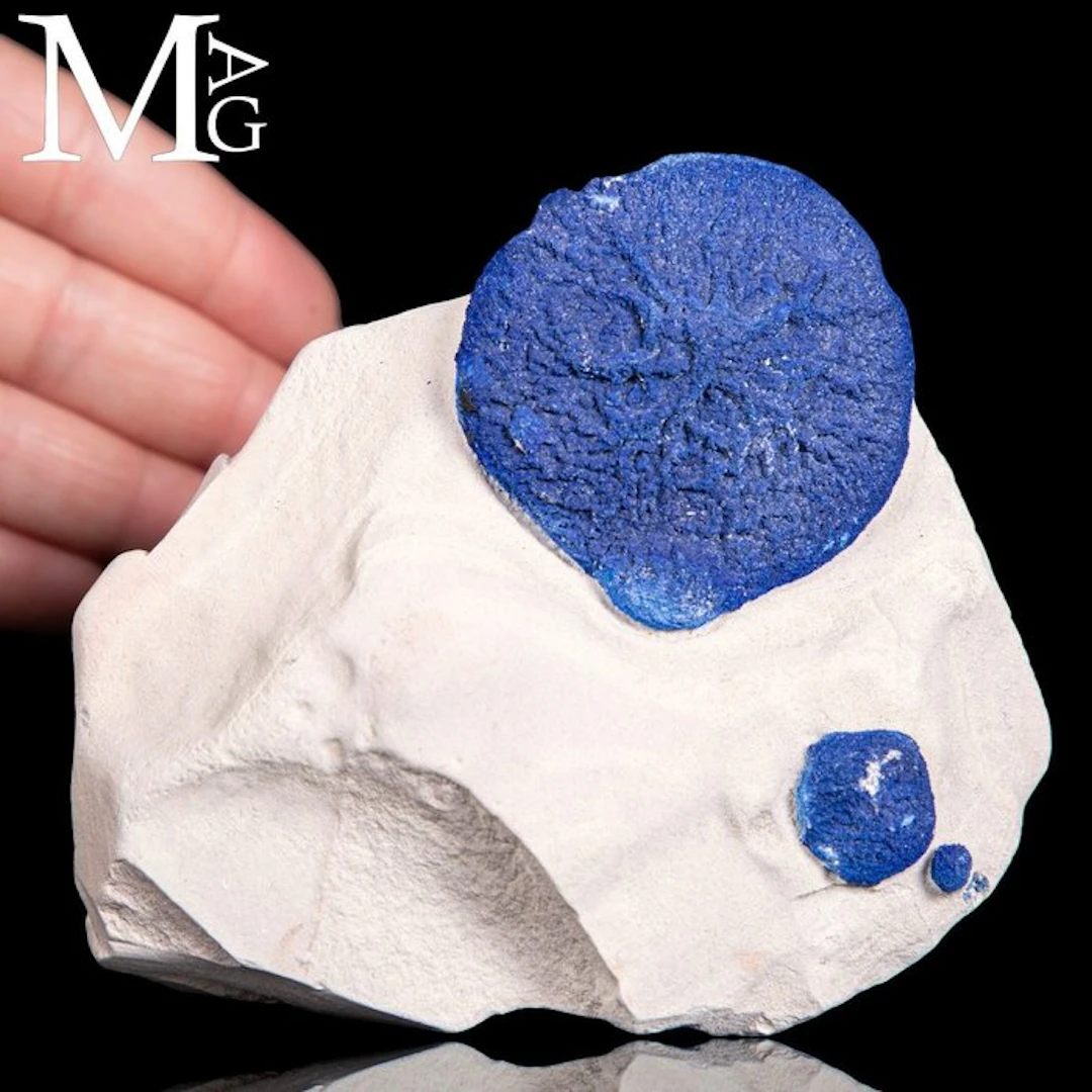 Azurite Sun on Kaolinite Matrix Australian "Sun" Azurite...