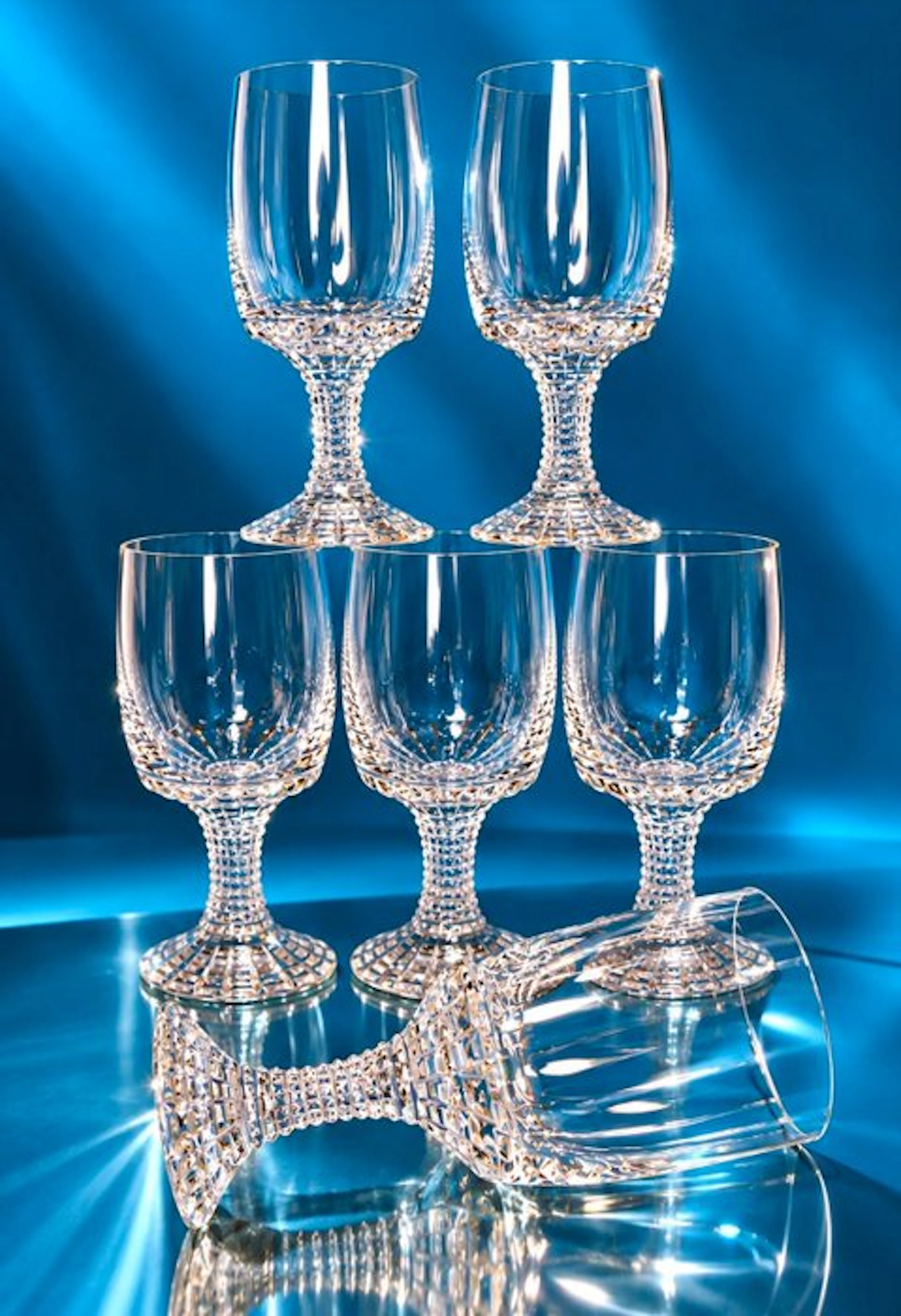 Rosenthal - Wine glass (6) - Polaris - faceted crystal