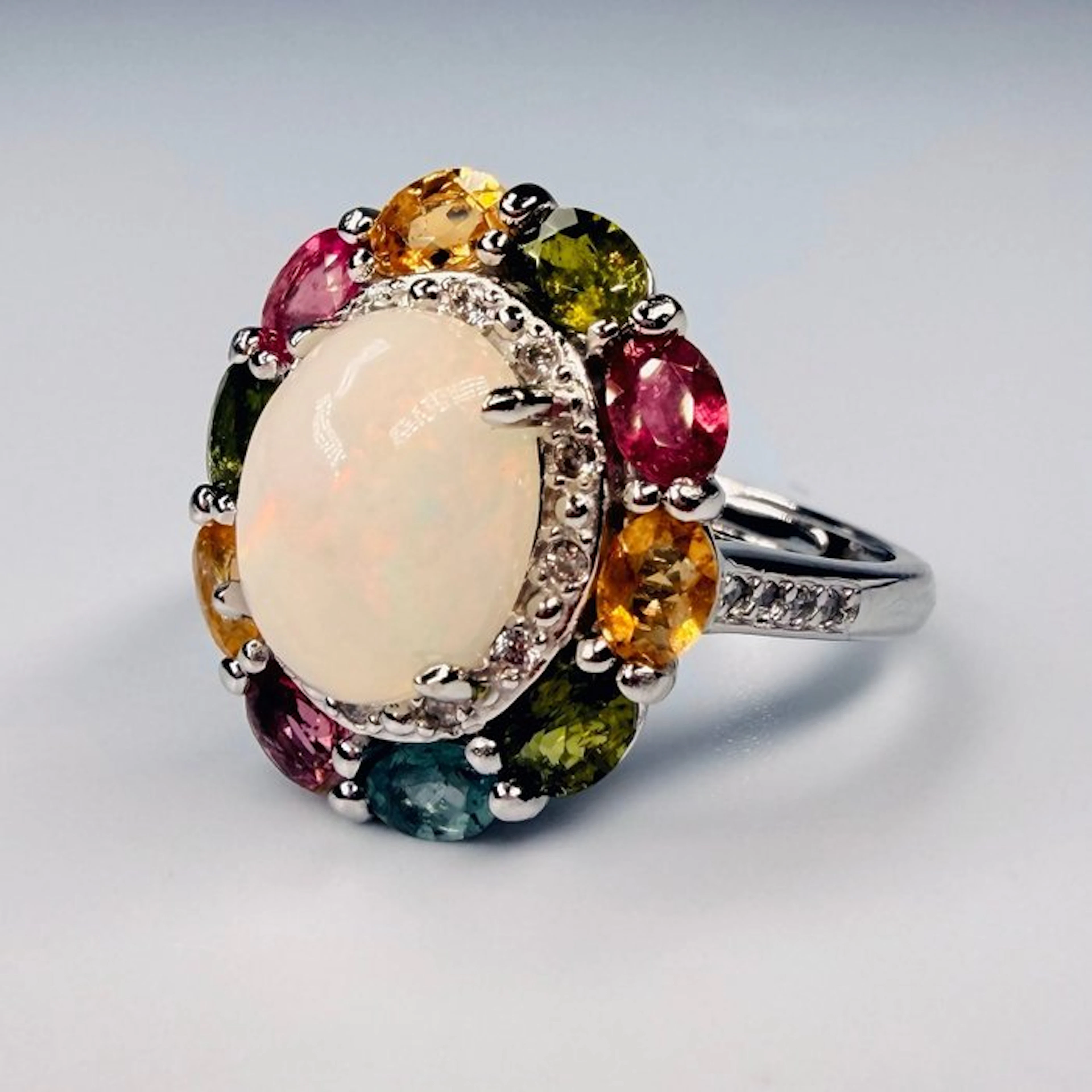 No reserve price - Ring 18K Gold Plated 925 Sterling...