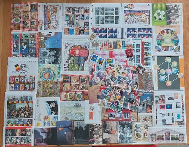 Belgium - Batch of stamps in €
