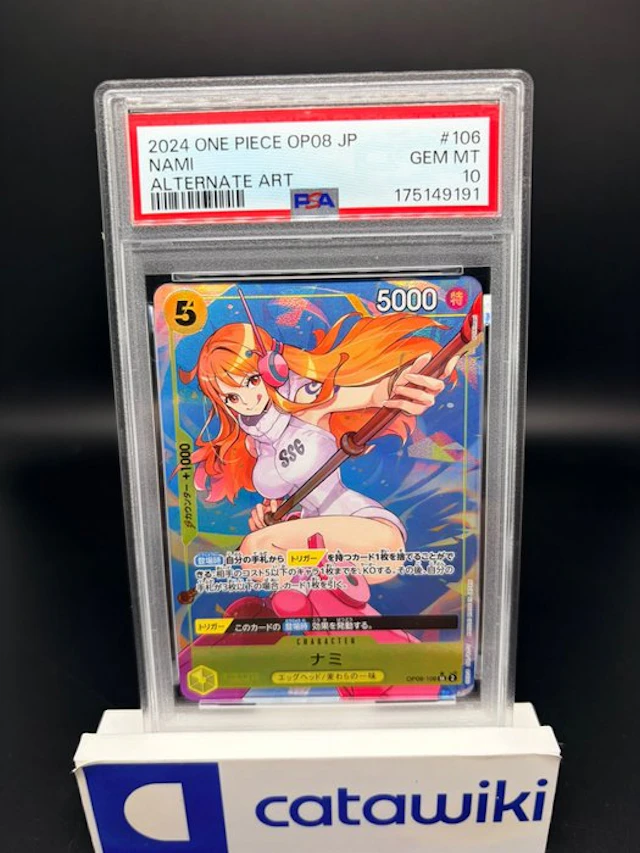 Bandai - 1 Graded card - One Piece - Nami SR-P - OP08-106...